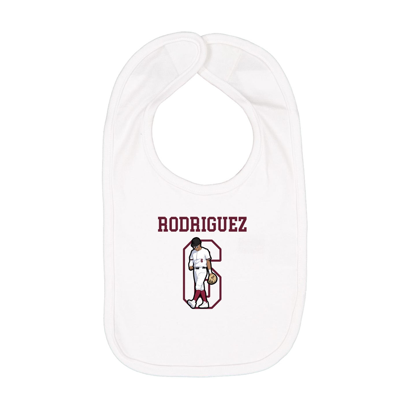 Infant Bib — Shirsey in White
