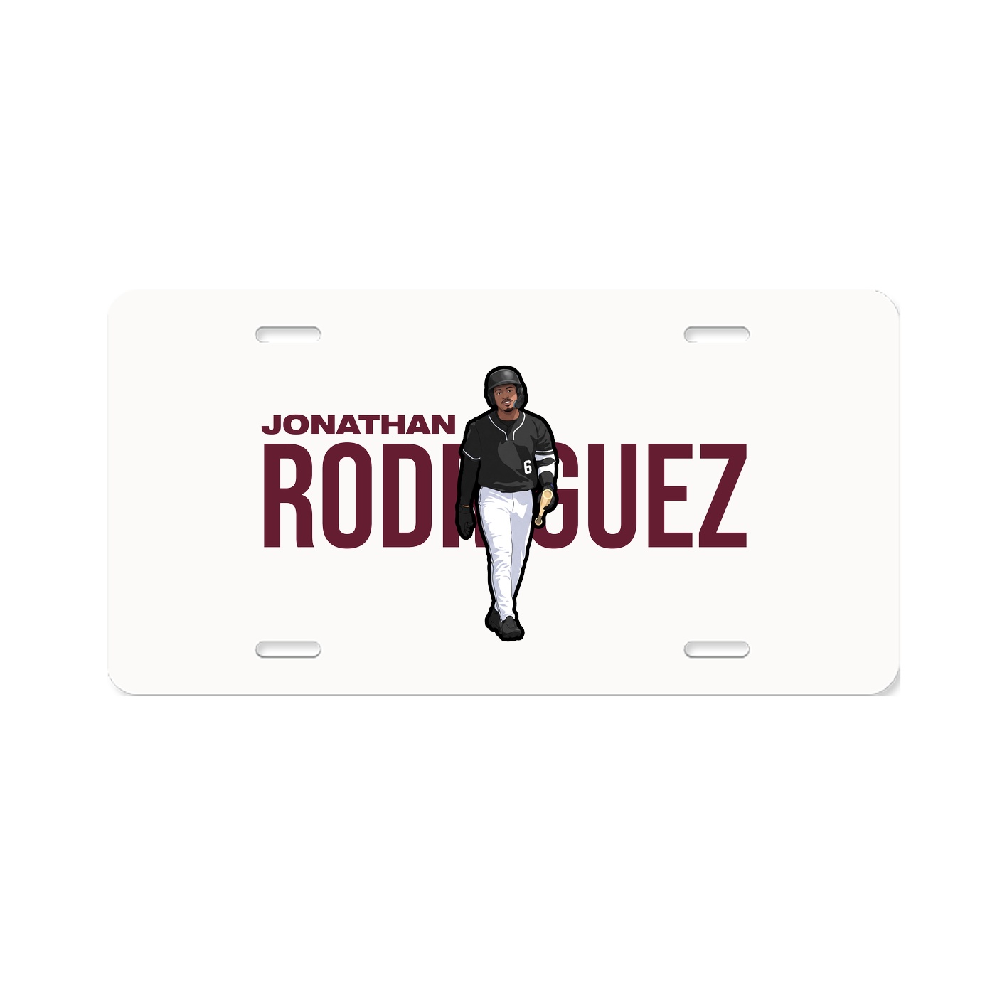 License Plate — Player Name in Classic