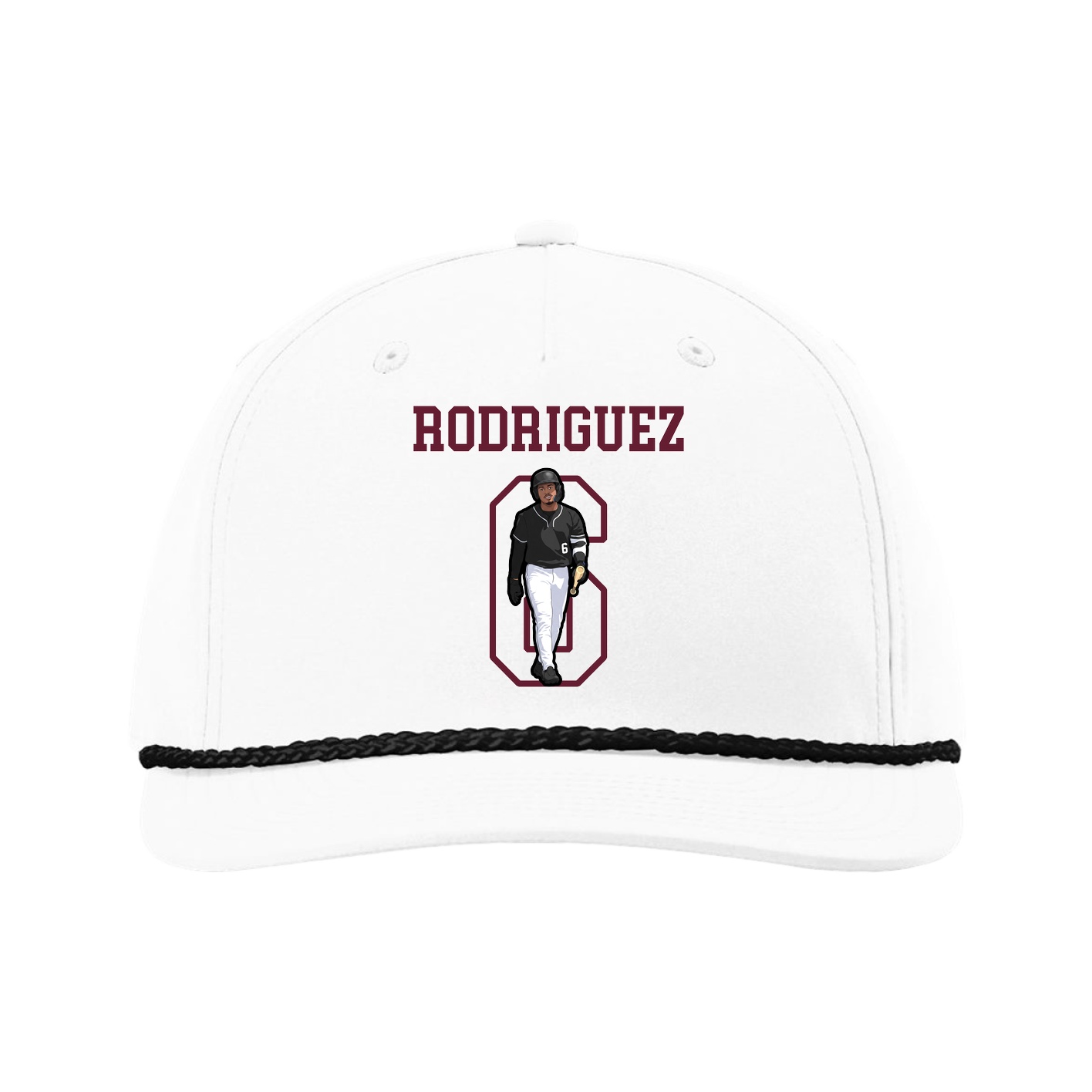 Five-Panel Classic Rope Cap — Shirsey in White