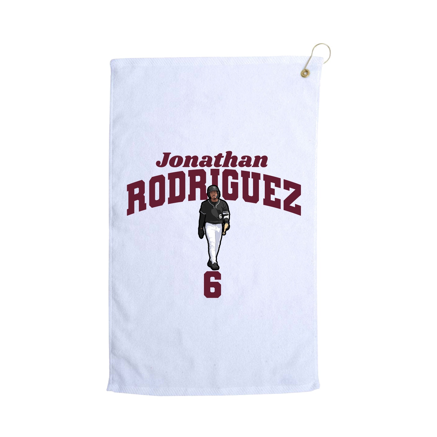 Golf Towel — Signature Arch in White
