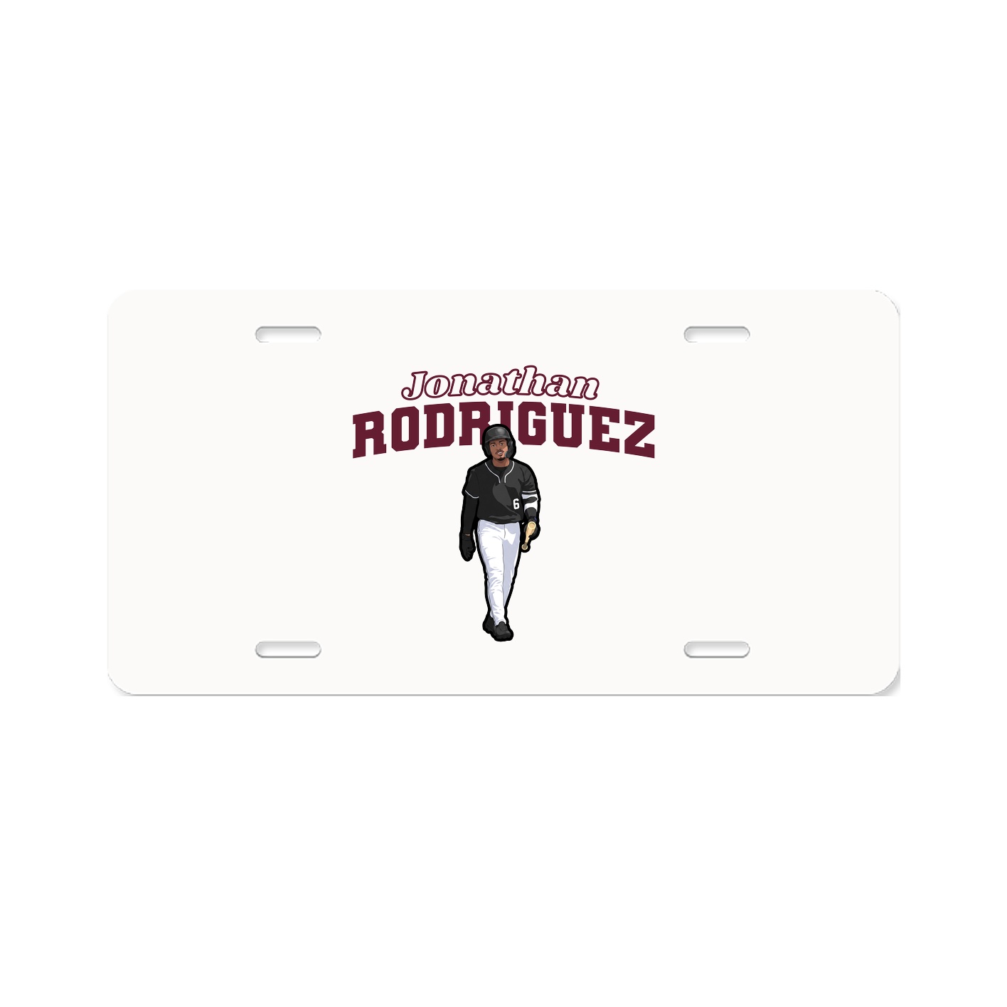 License Plate — Name Arch in Classic