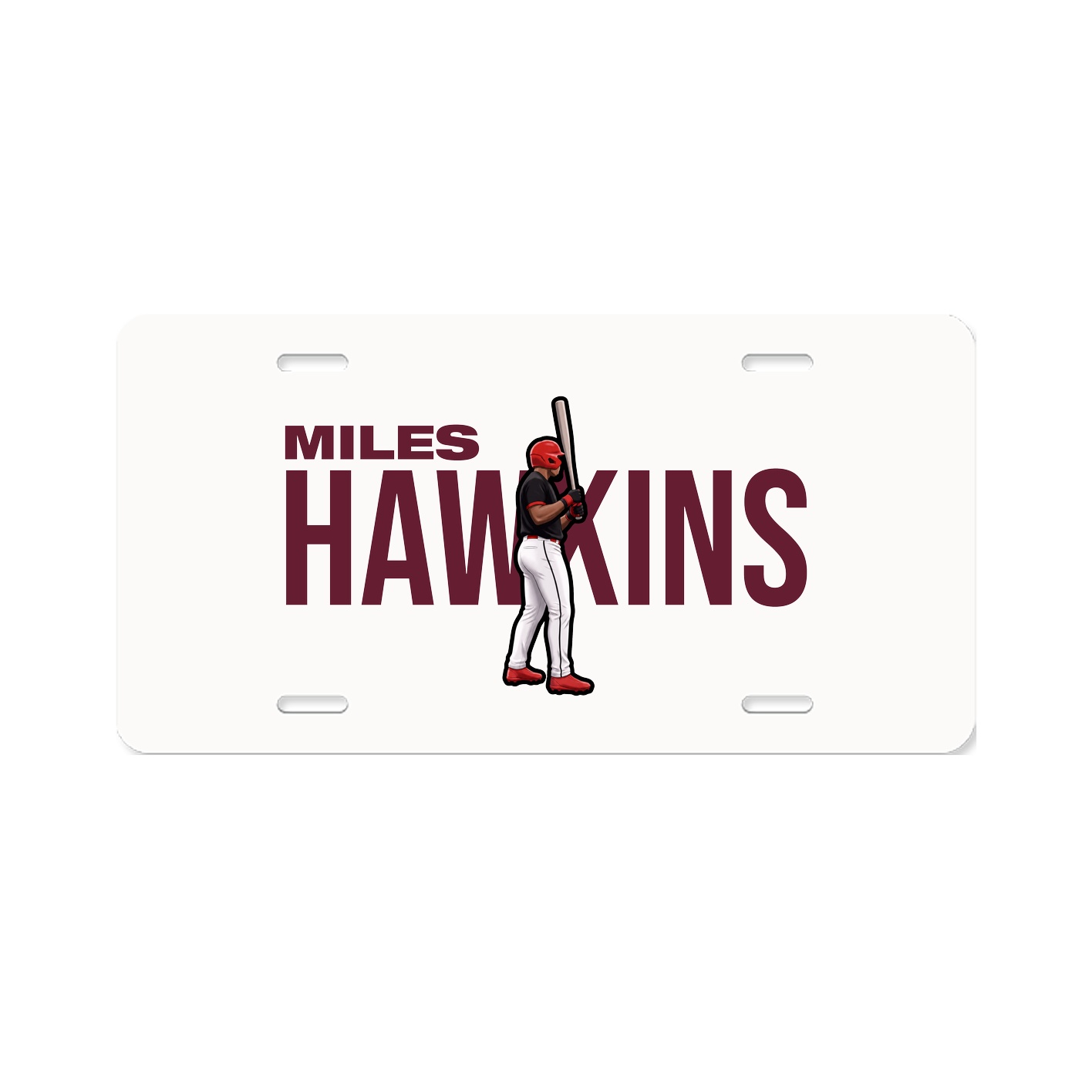 License Plate — Player Name in Classic