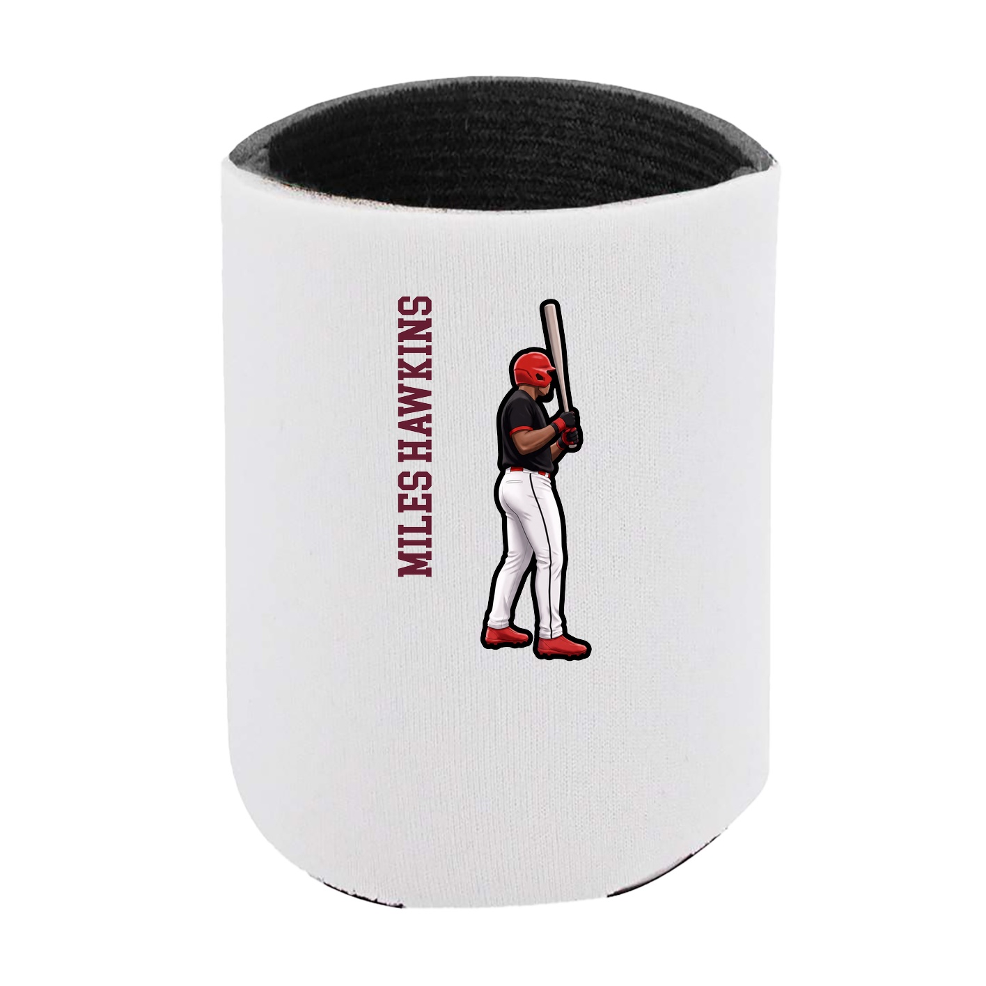 Can Holder — Name Vertical in White