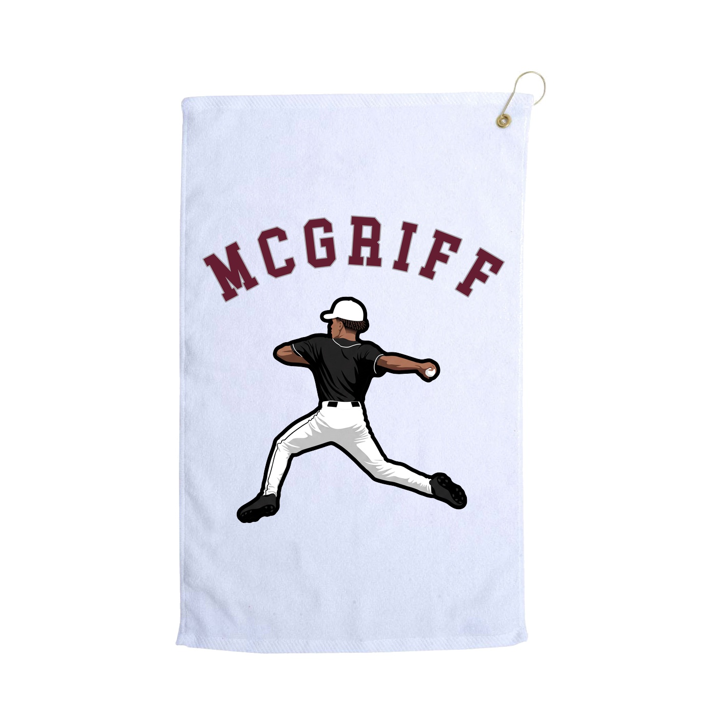 Golf Towel — Shirsey Arch in White