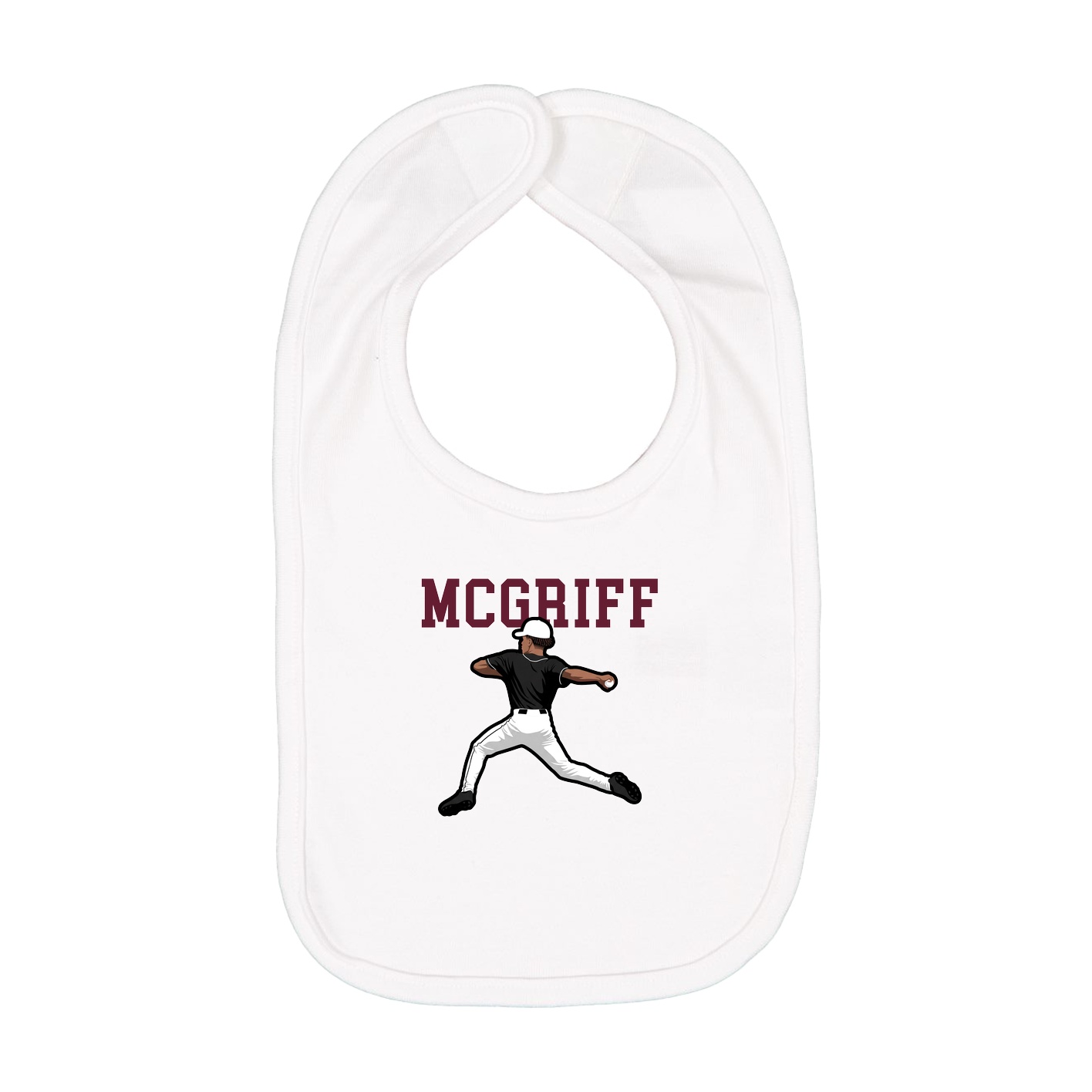 Infant Bib — Shirsey in White