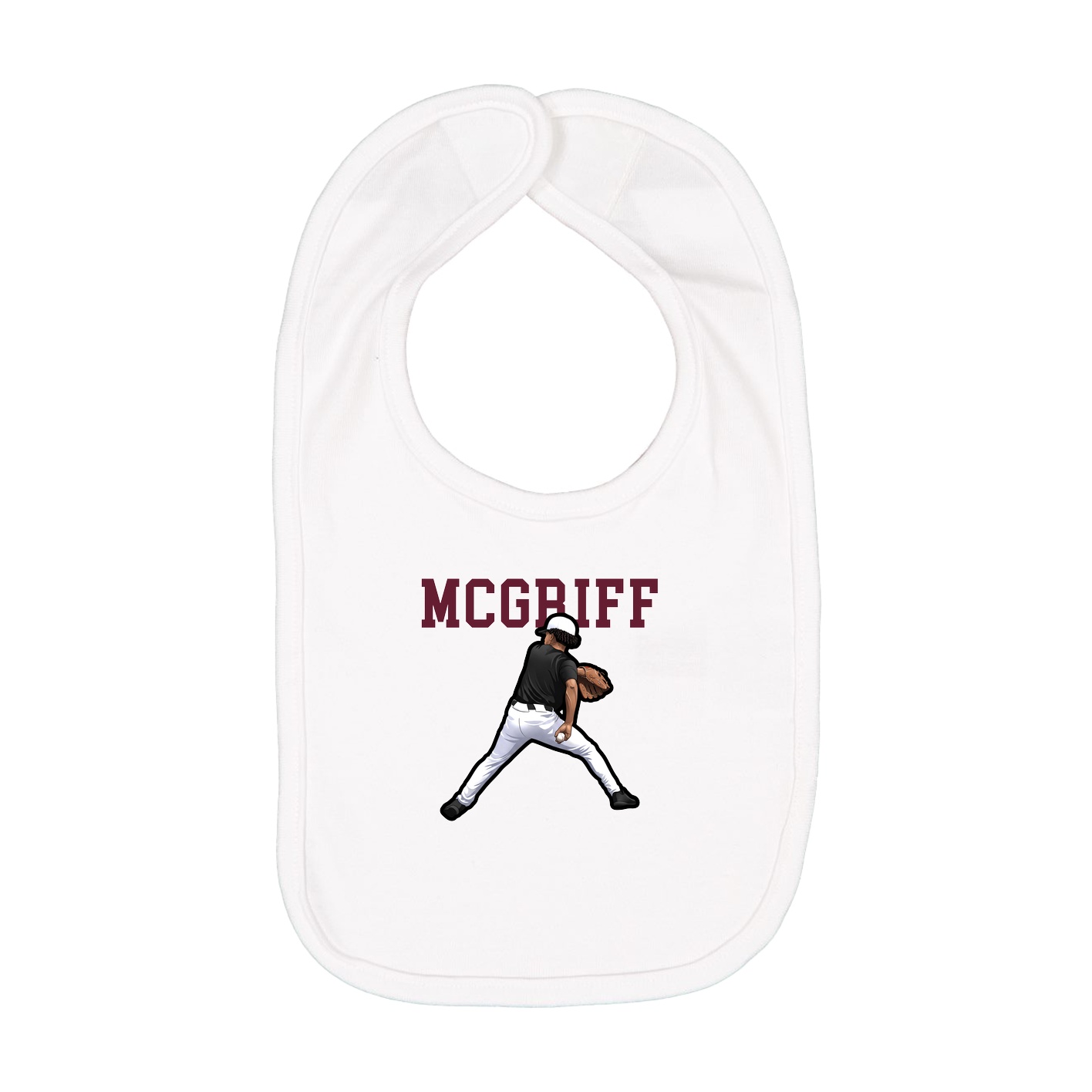 Infant Bib — Shirsey in White