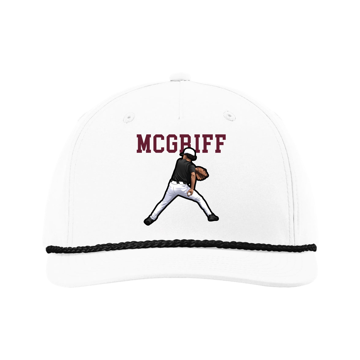 Five-Panel Classic Rope Cap — Shirsey in White