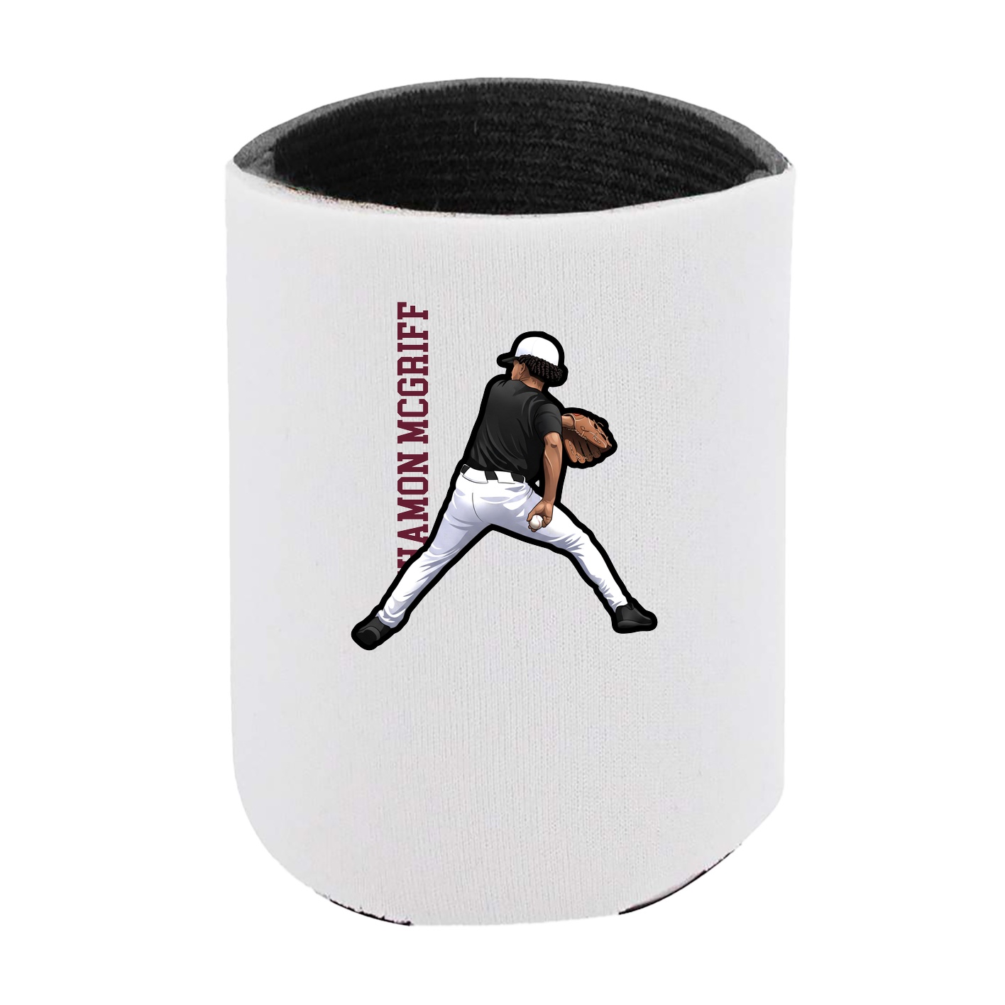 Can Holder — Name Vertical in White