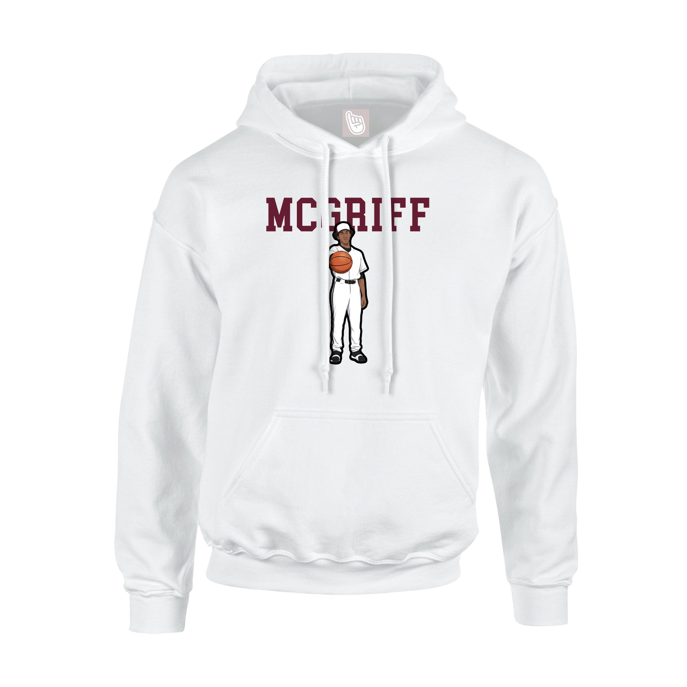 Hoodie — Shirsey in White