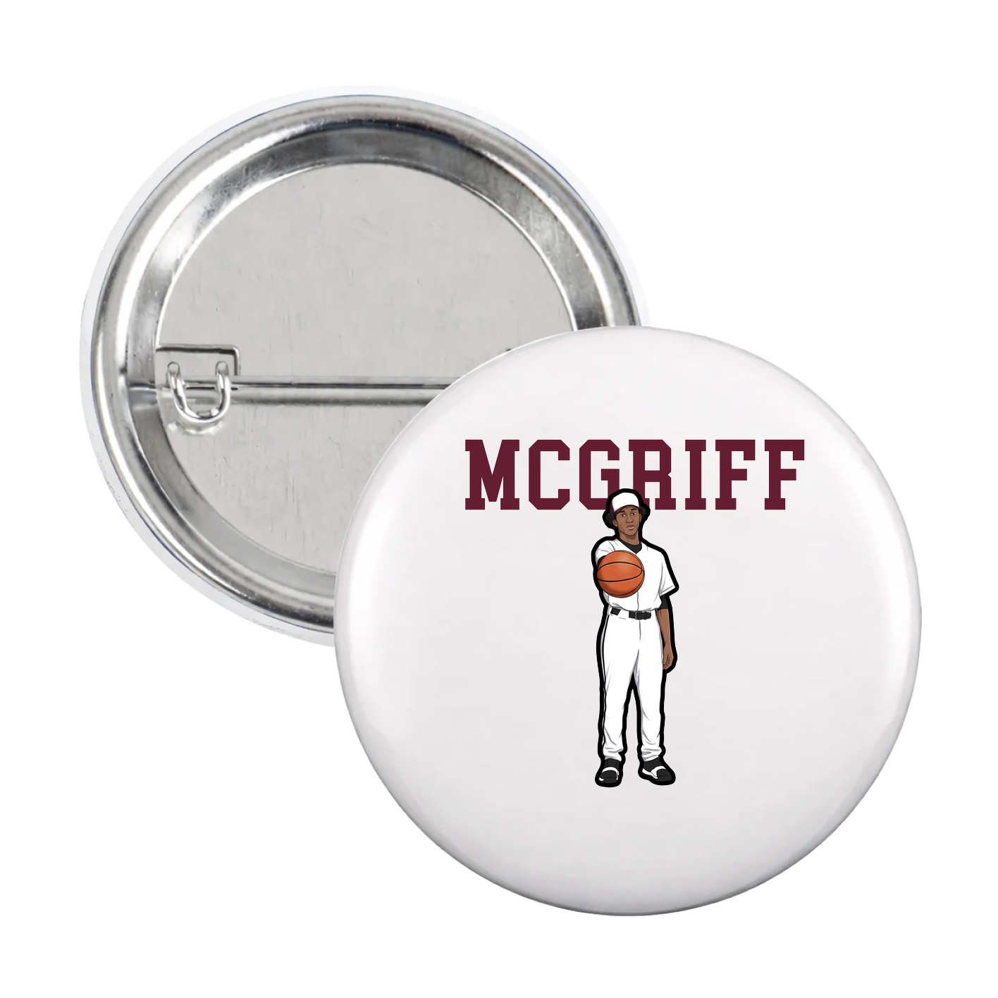 Game Day Button — Shirsey in White