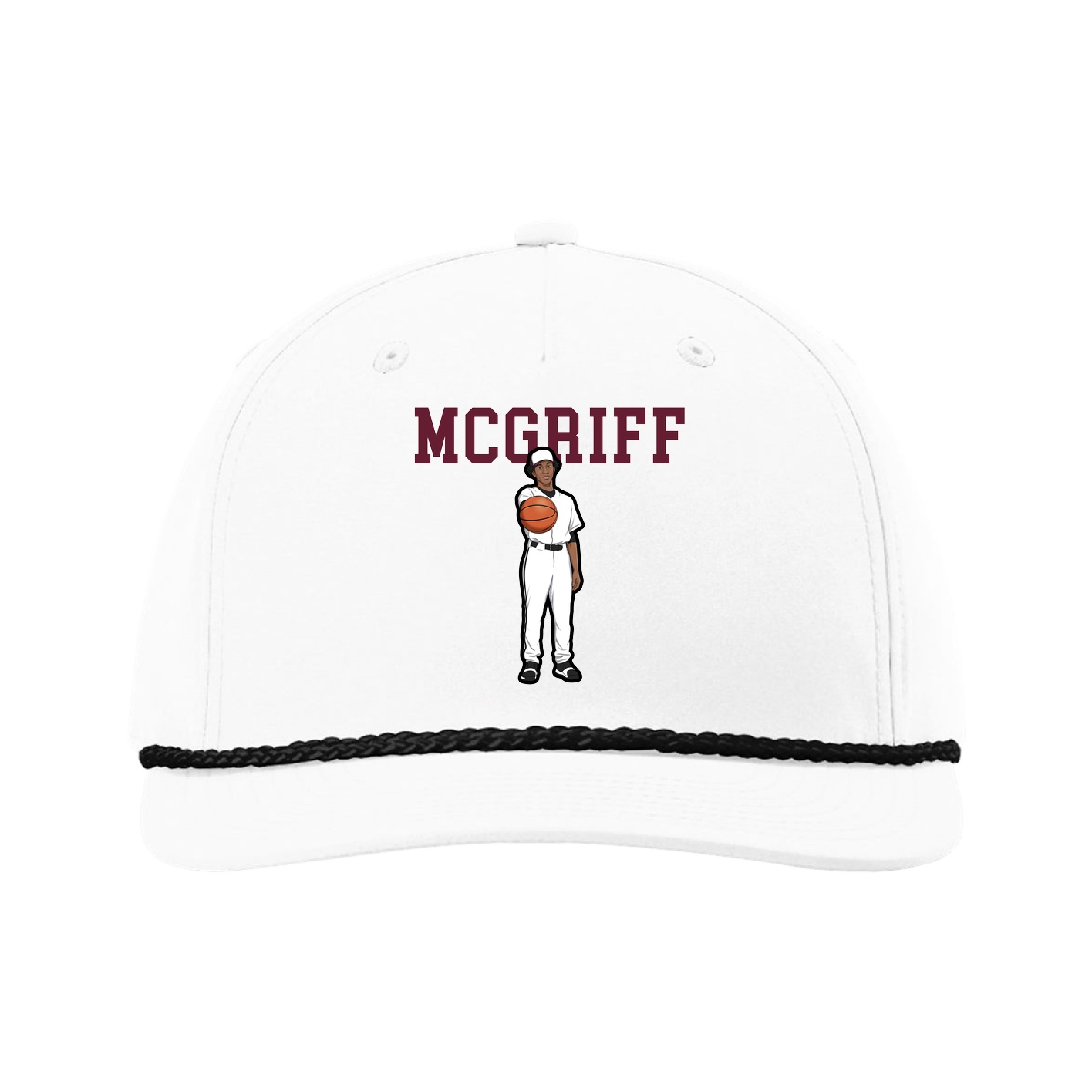 Five-Panel Classic Rope Cap — Shirsey in White