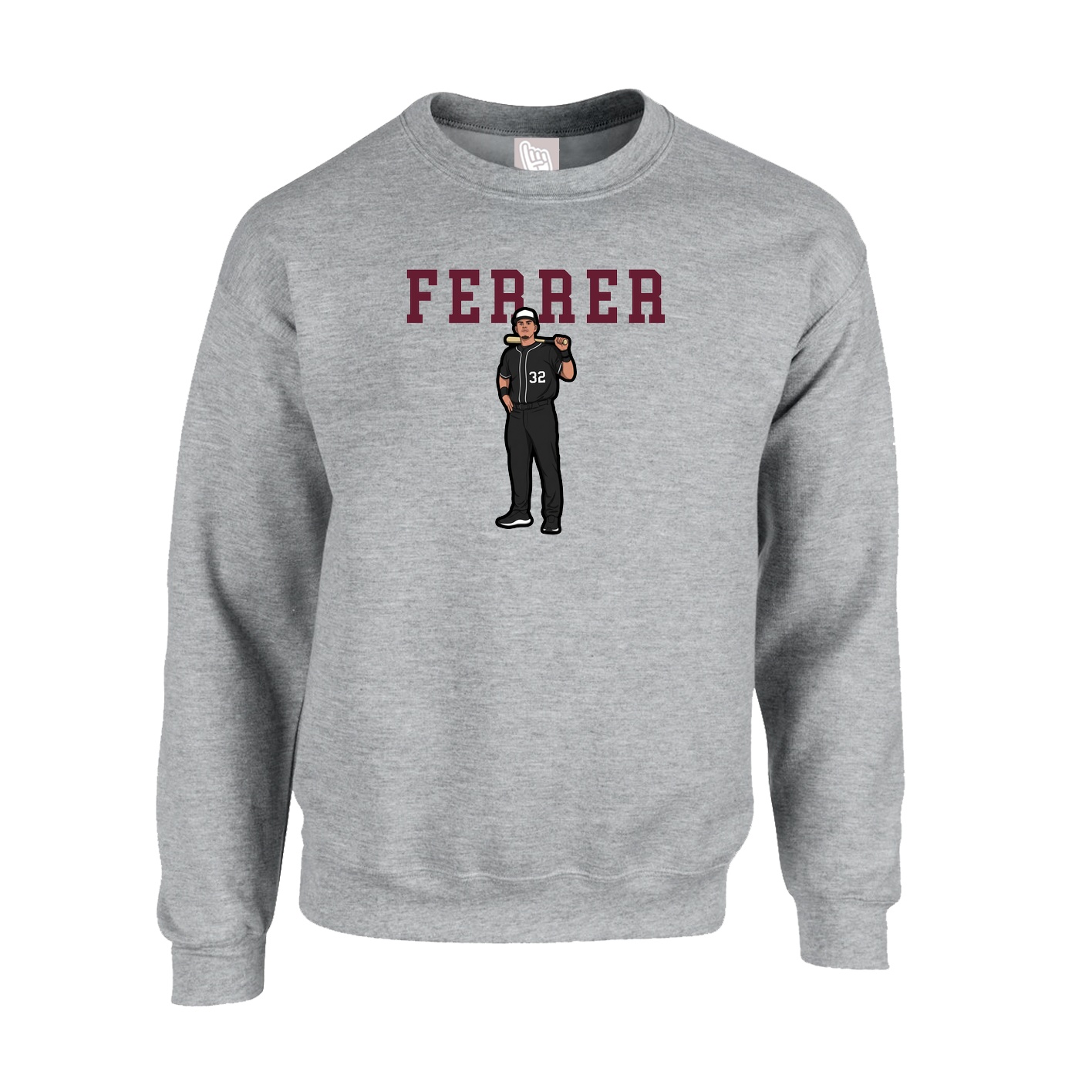 Fleece Crew — Shirsey in Grey