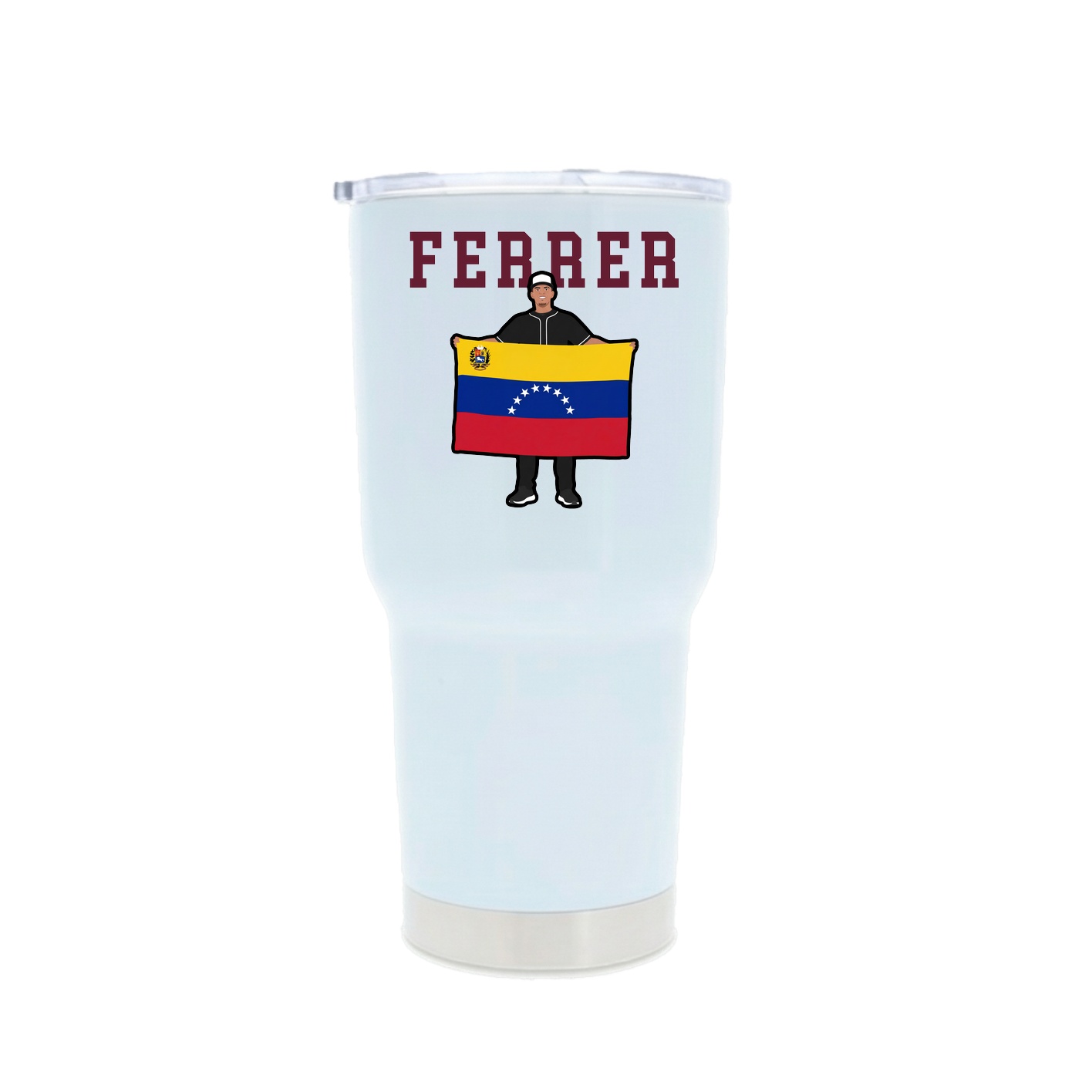 30oz Stainless Steel Tumbler — Shirsey in White