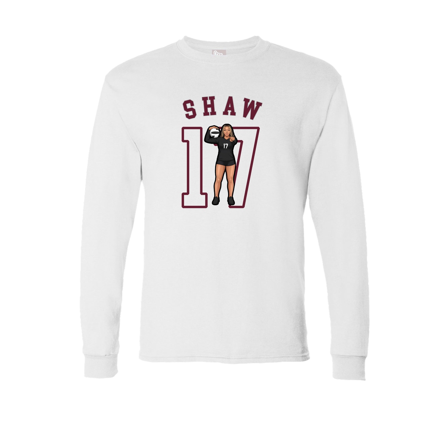 Long Sleeve Tee — Shirsey Arch in White