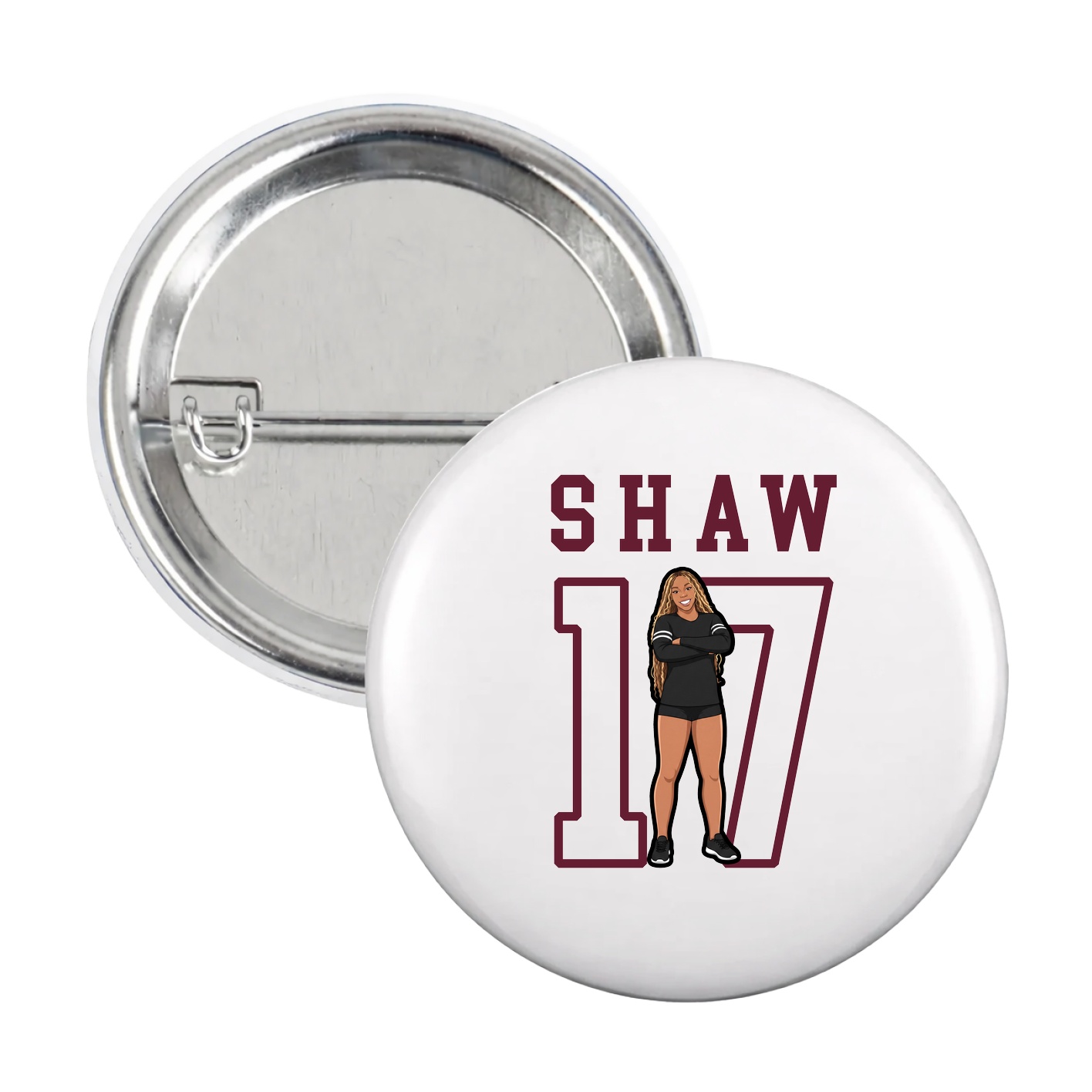 Game Day Button — Shirsey in White