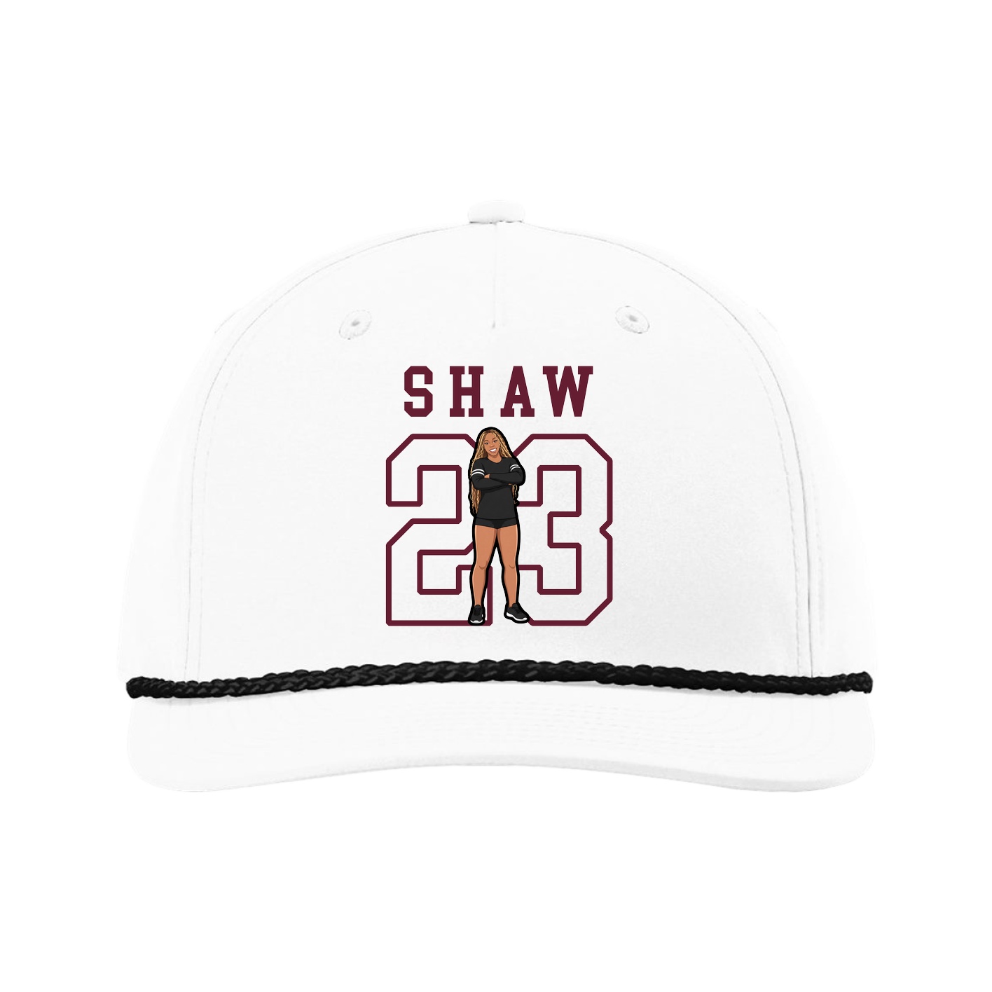 Five-Panel Classic Rope Cap — Shirsey in White