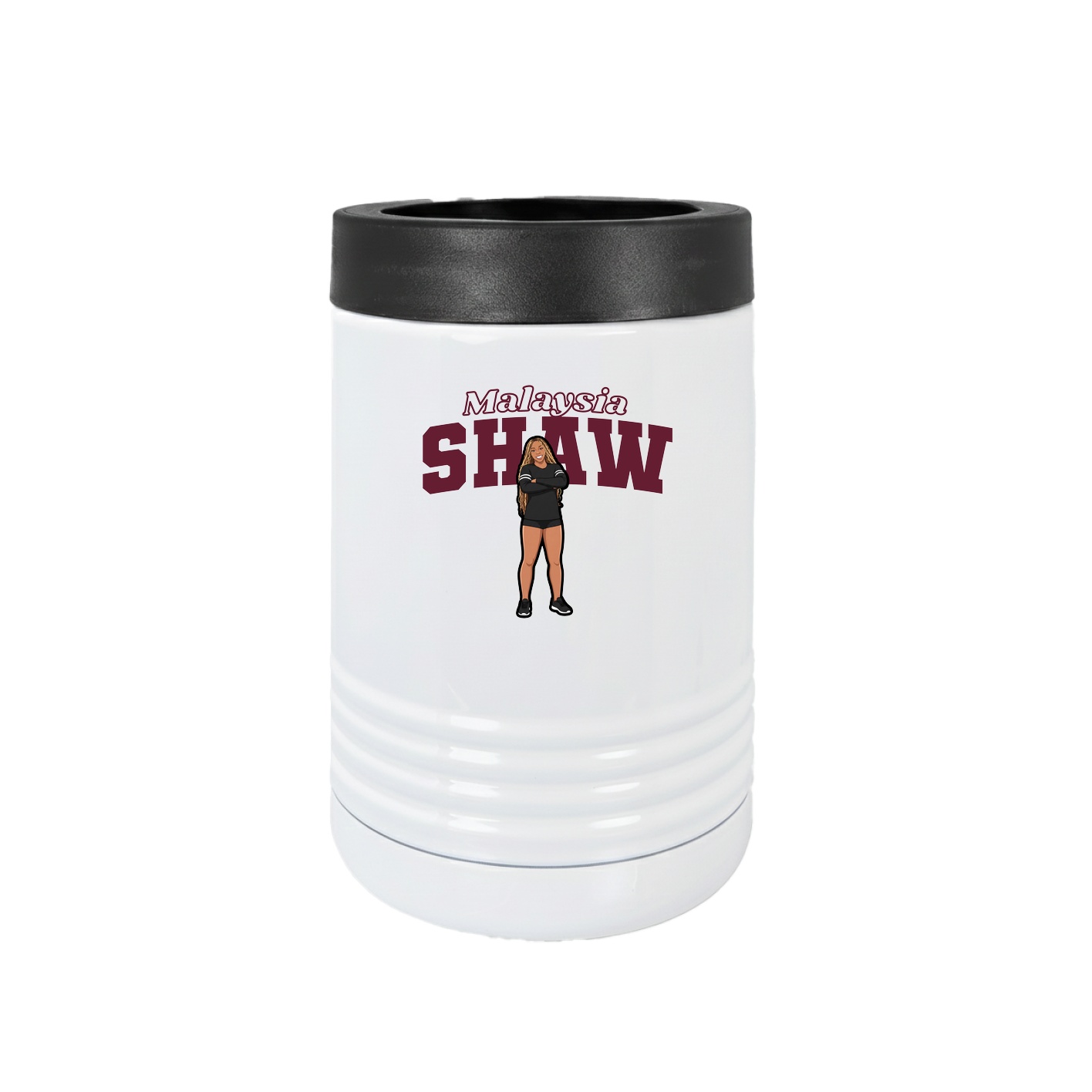 Beverage Holder — Name Arch in White