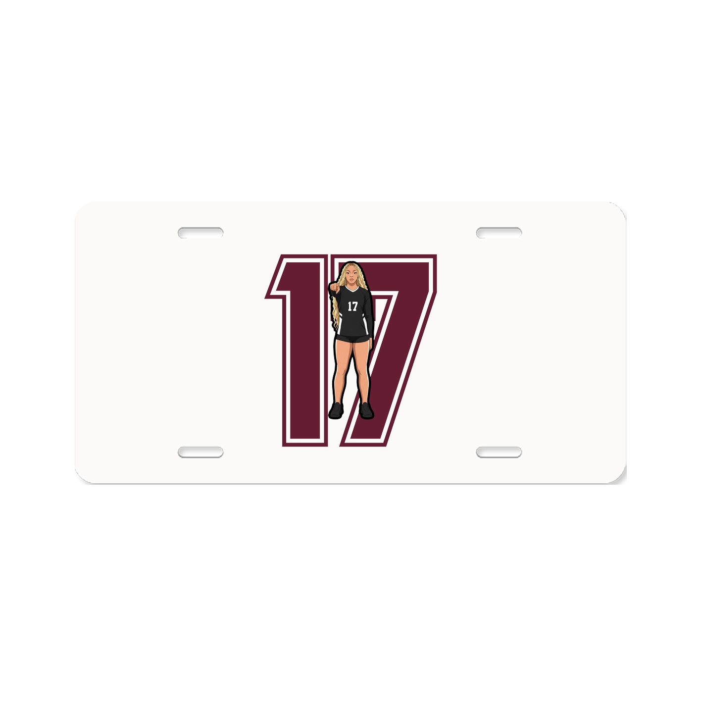 License Plate — Number in Classic