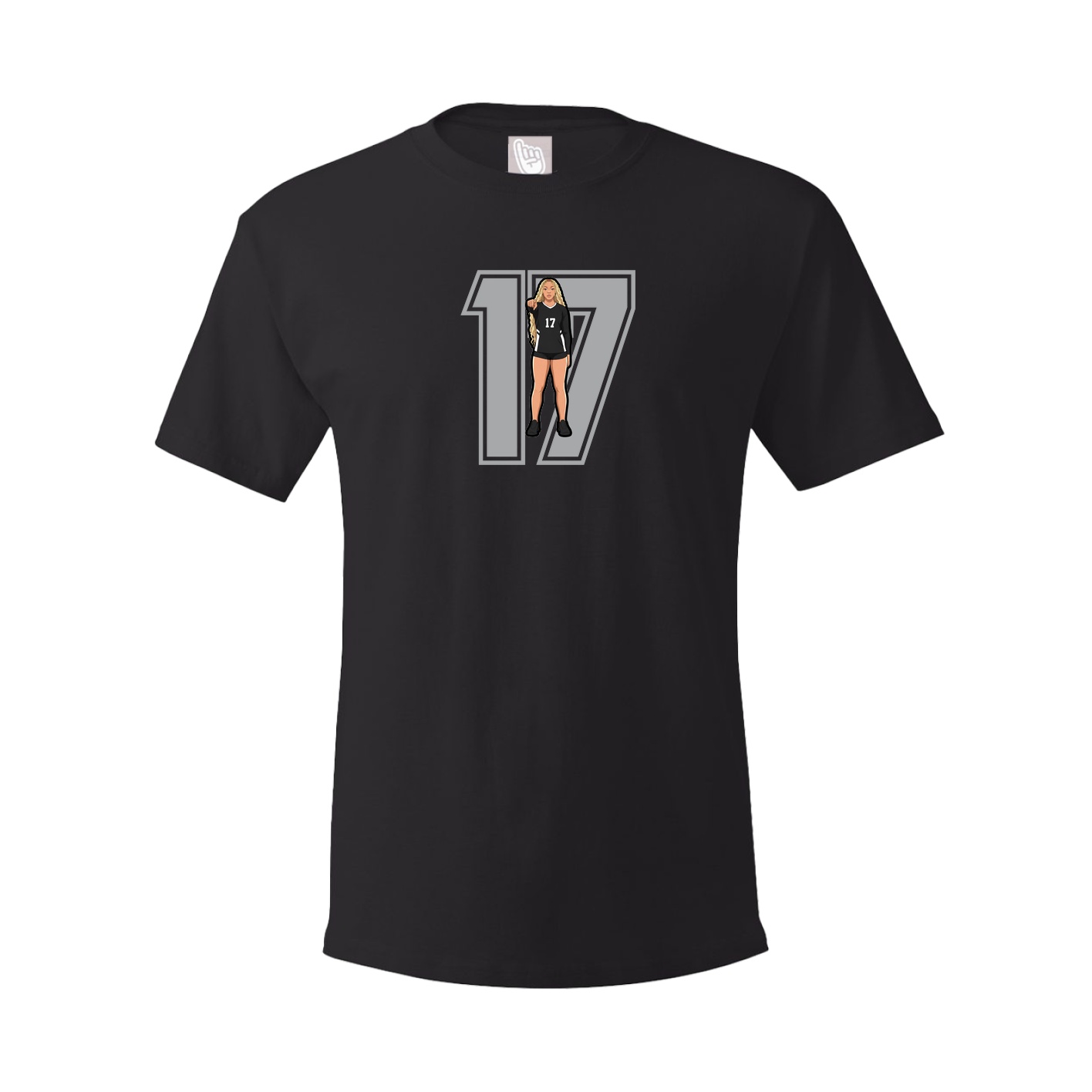 Youth Tee — Number in Black