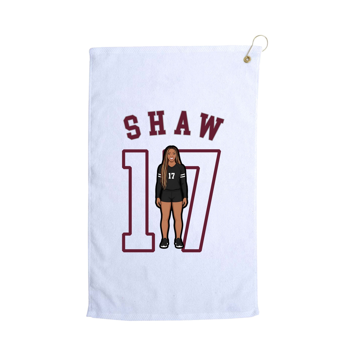 Golf Towel — Shirsey Arch in White