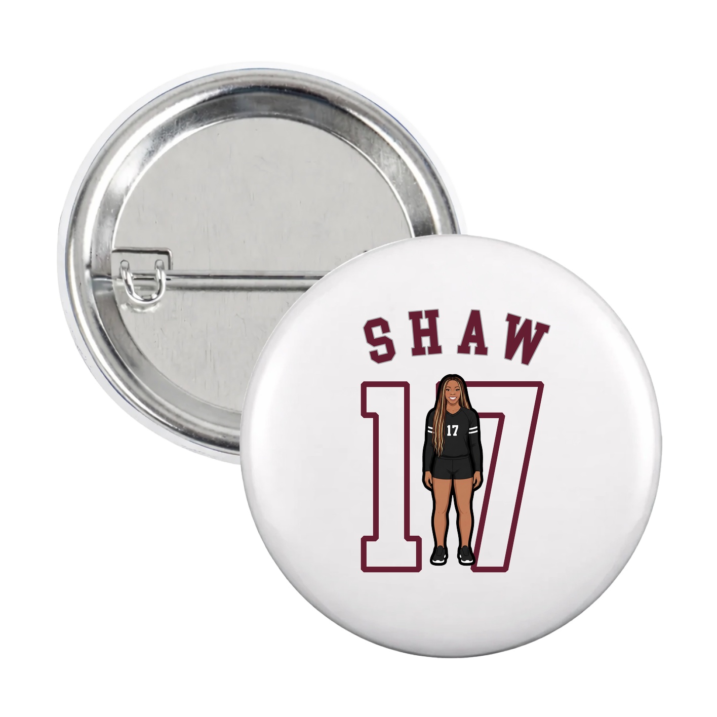 Game Day Button — Shirsey Arch in White