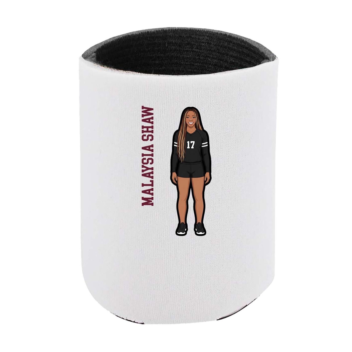 Can Holder — Name Vertical in White