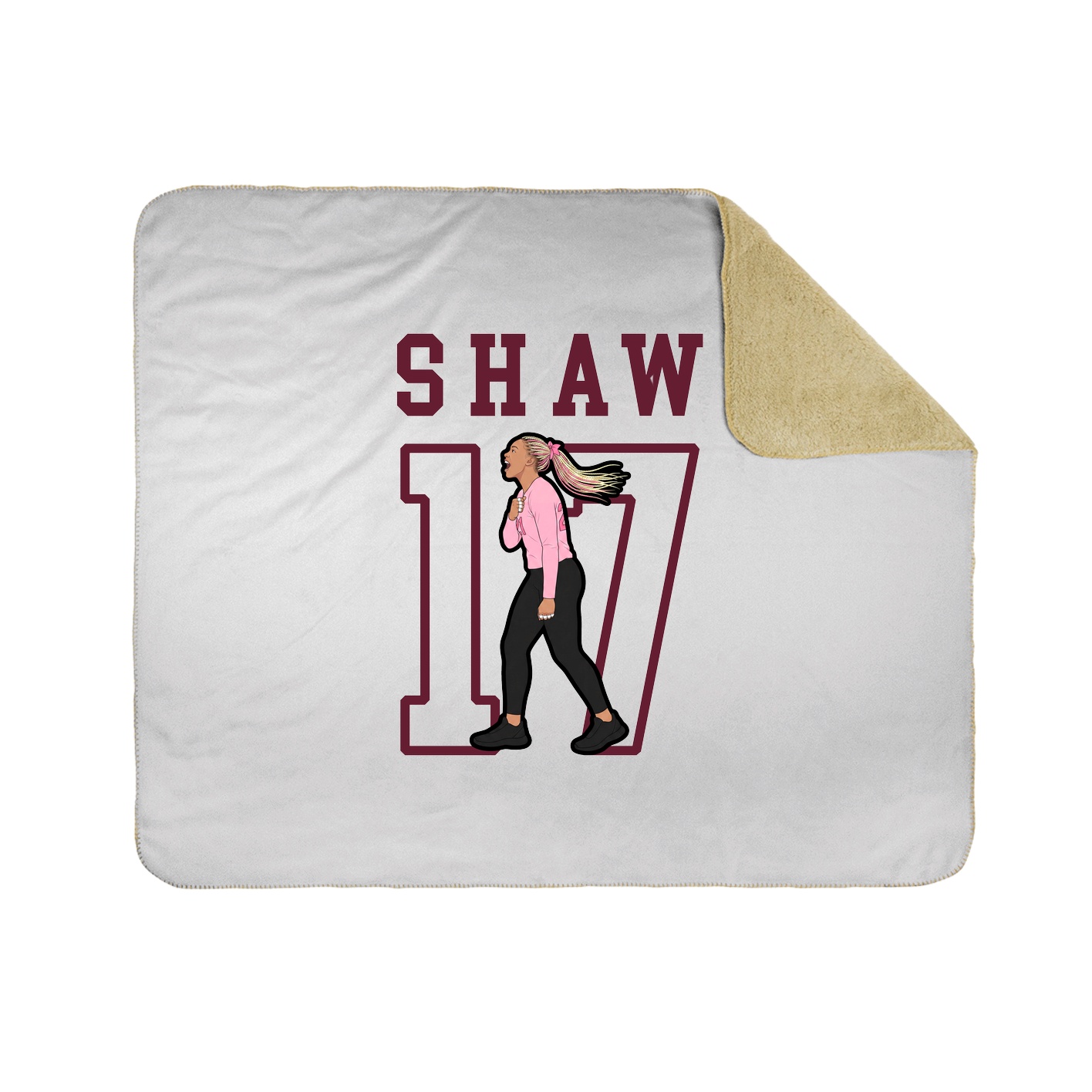 50x60 Sherpa Lined Throw Blanket