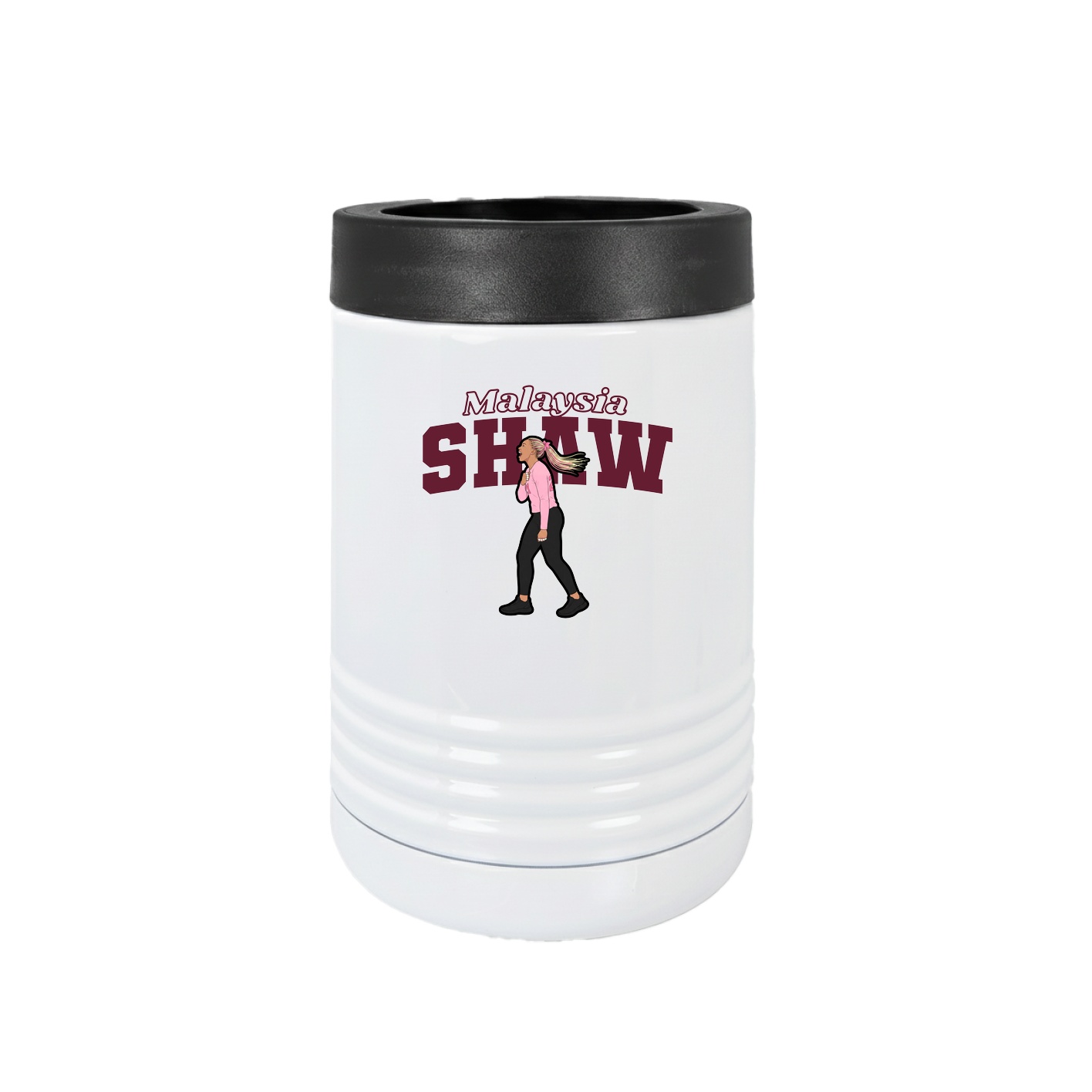 Beverage Holder — Name Arch in White