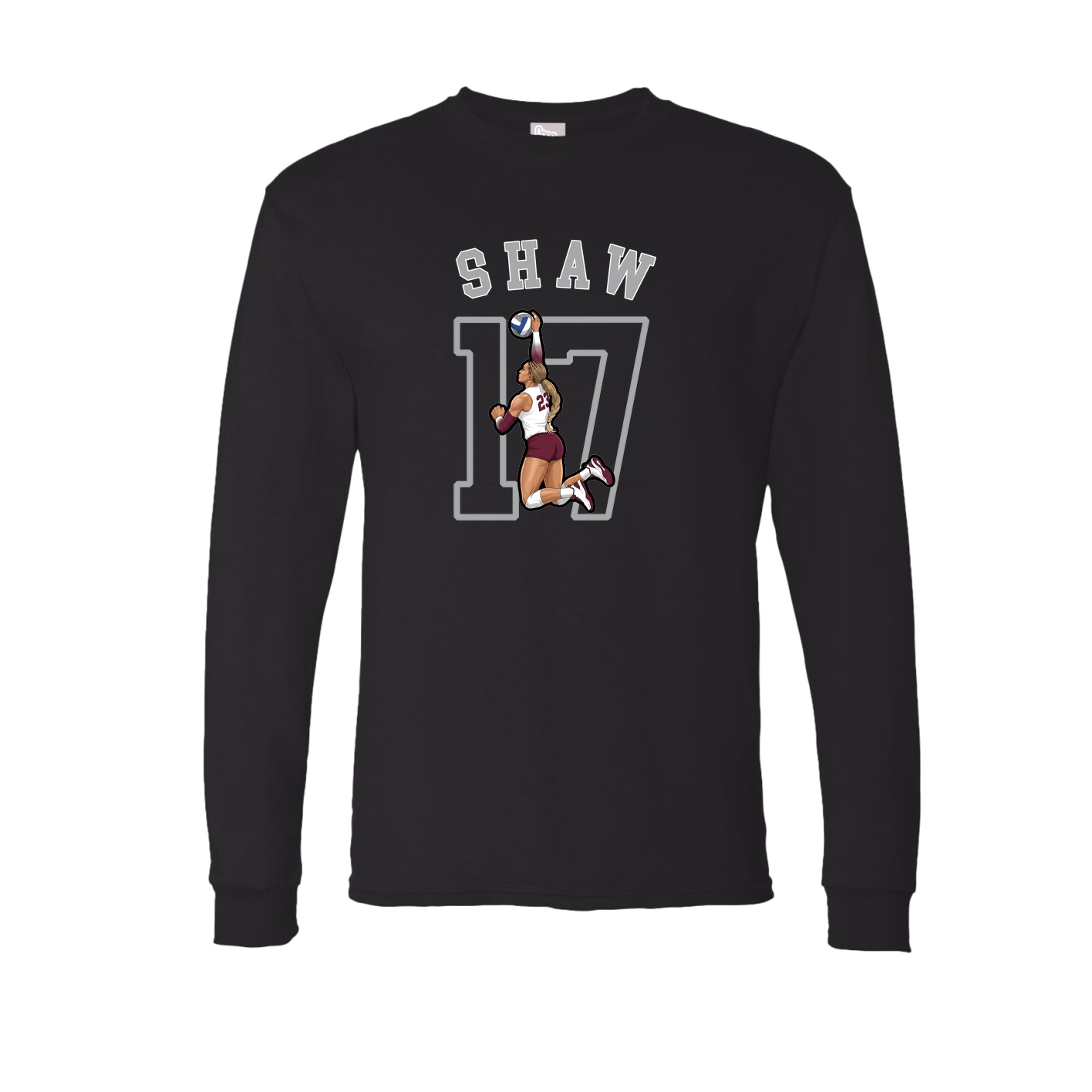Long Sleeve Tee — Shirsey Arch in Black