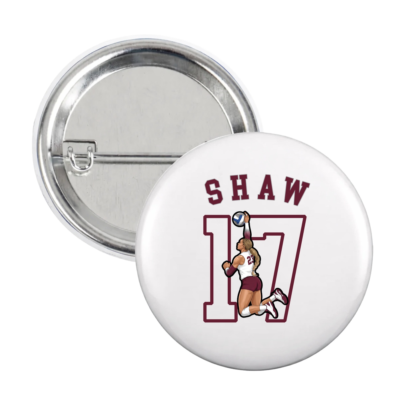 Game Day Button — Shirsey Arch in White