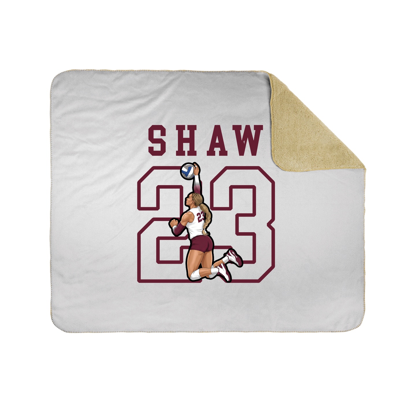 Throw Blanket — Shirsey in White