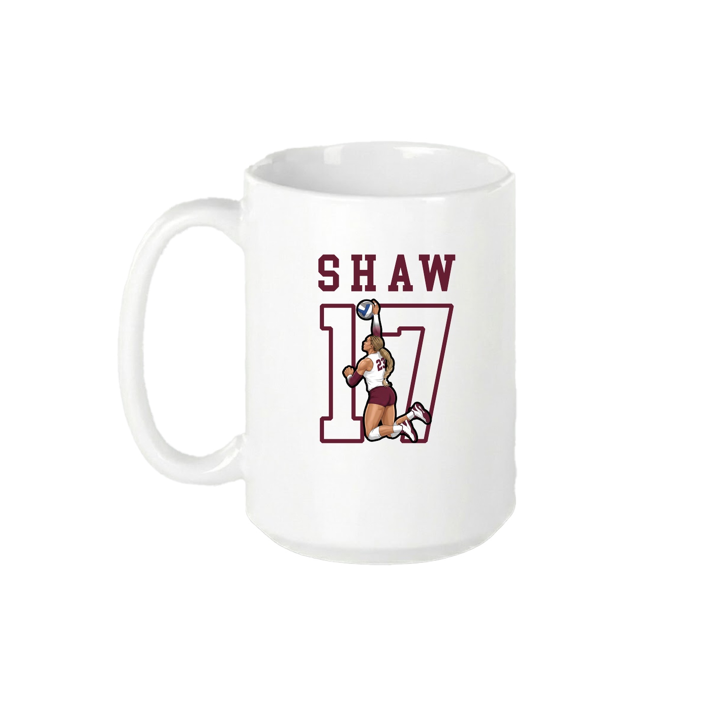15oz Coffee Mug — Shirsey in White