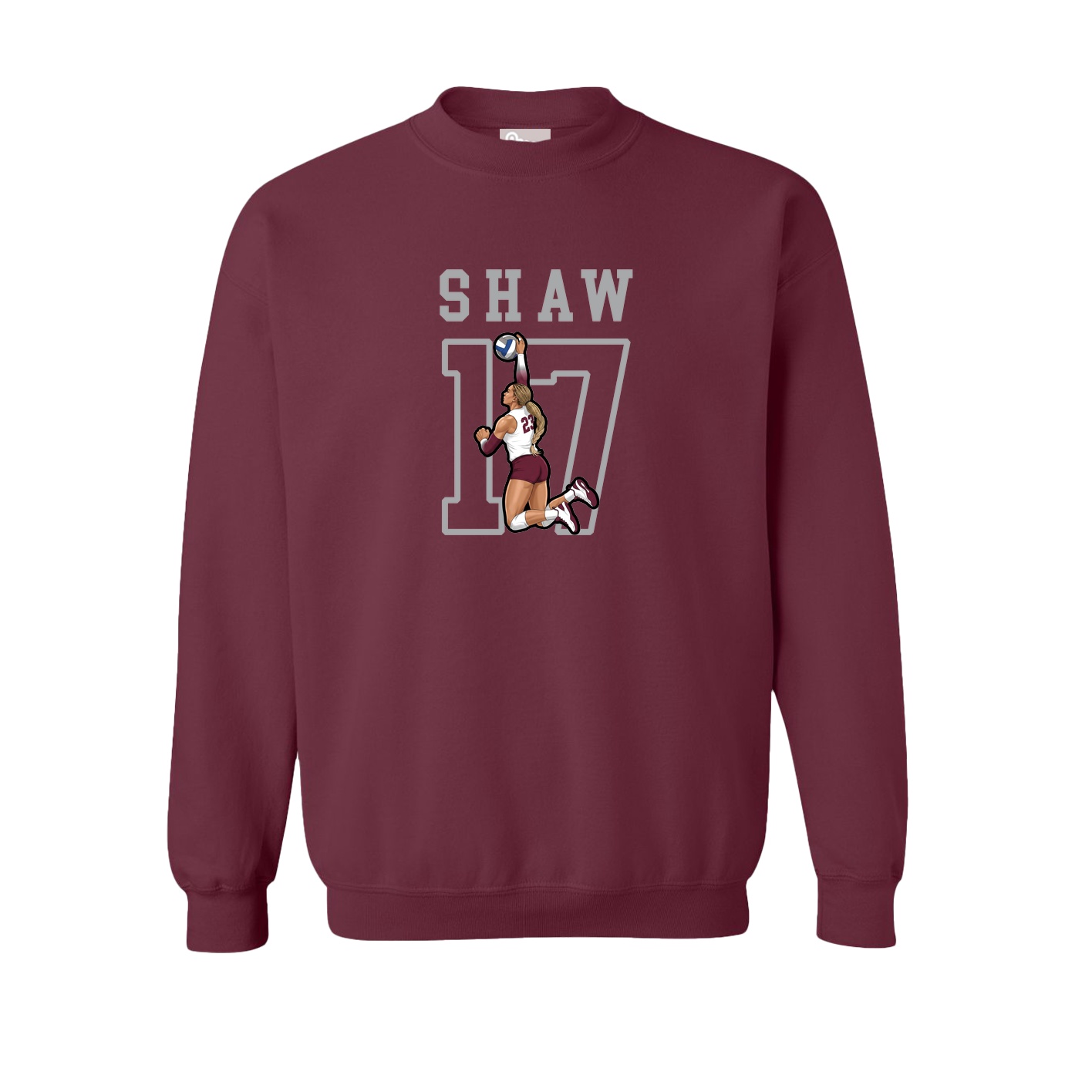 Fleece Crew — Shirsey in Maroon