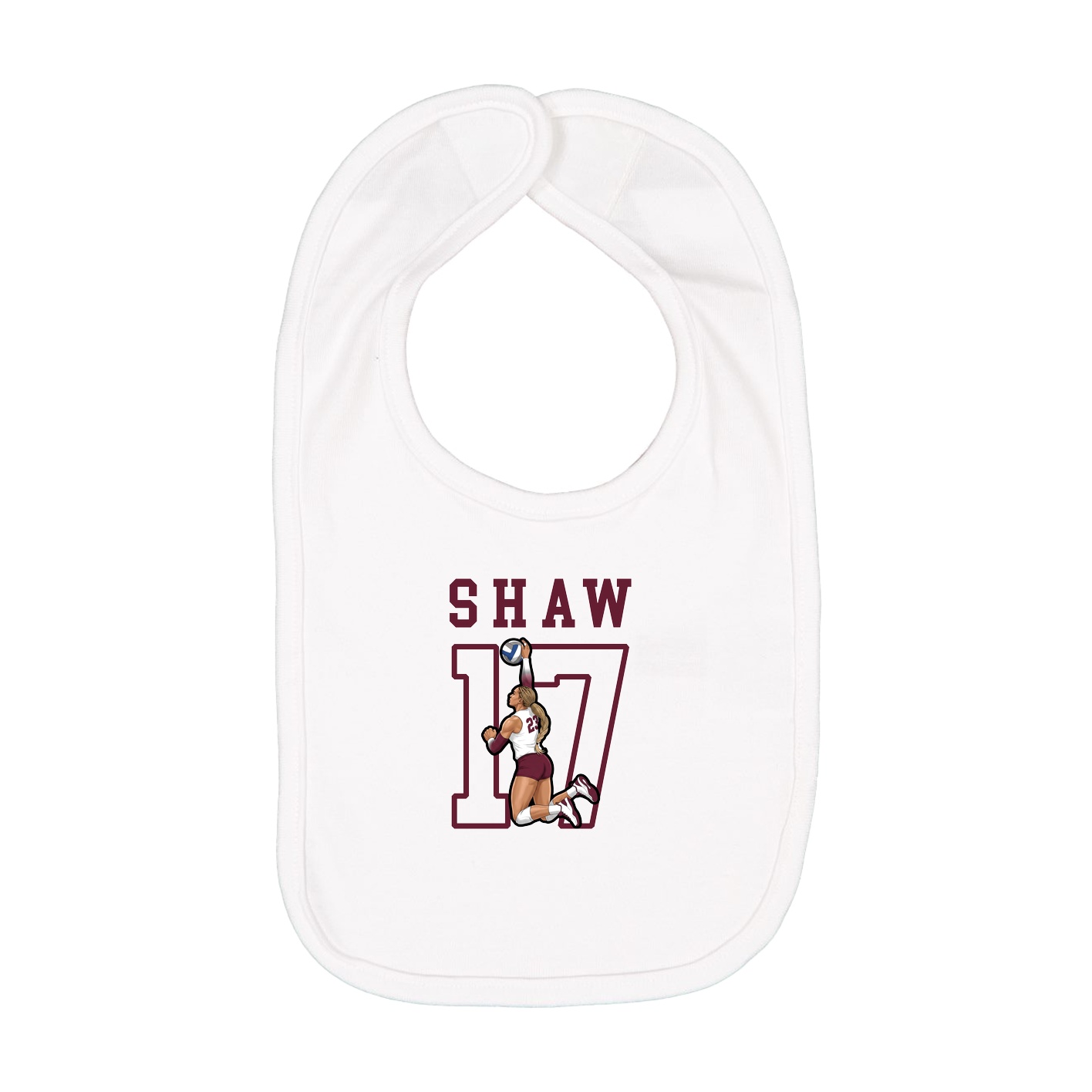 Infant Bib — Shirsey in White