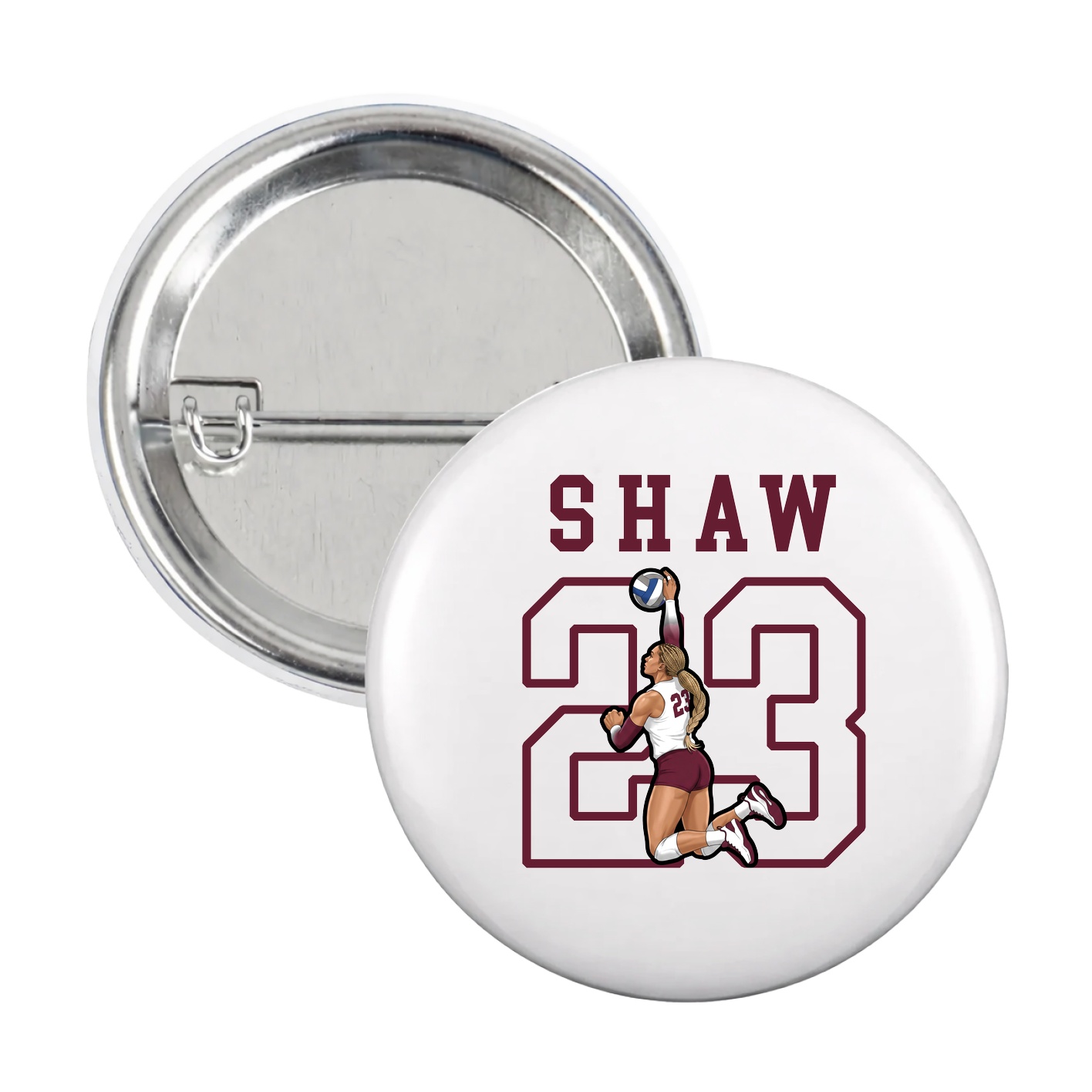 Game Day Button — Shirsey in White