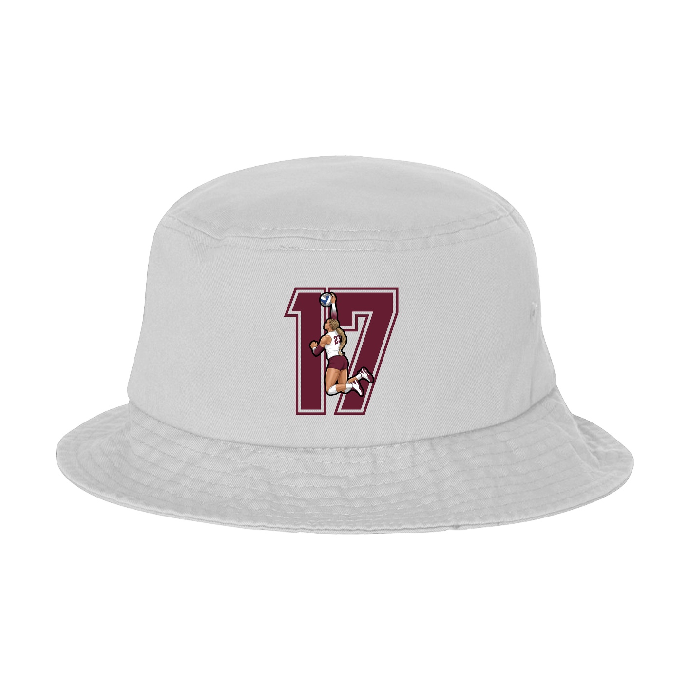 Bucket Cap — Number in White