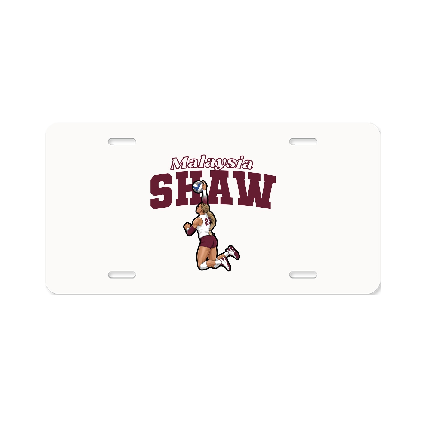 License Plate — Name Arch in Classic