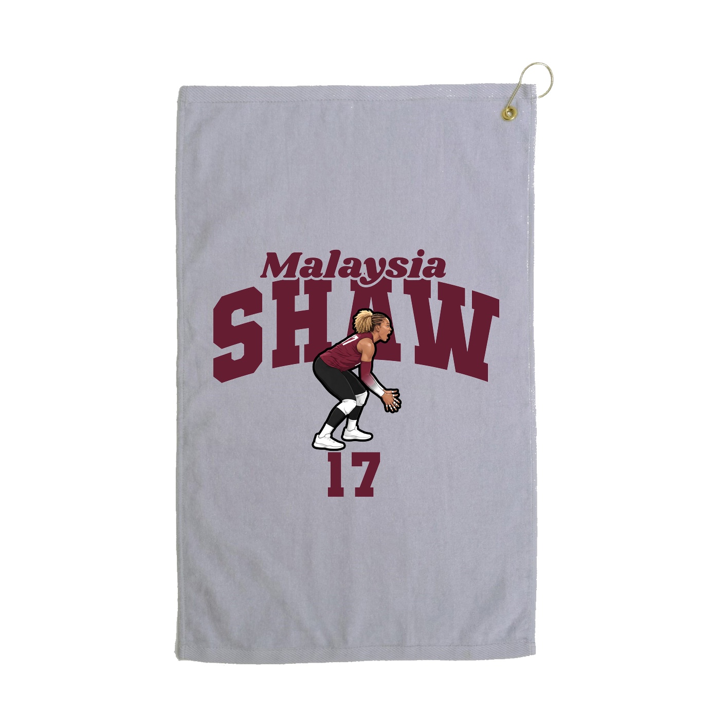 Golf Towel — Signature Arch in Grey