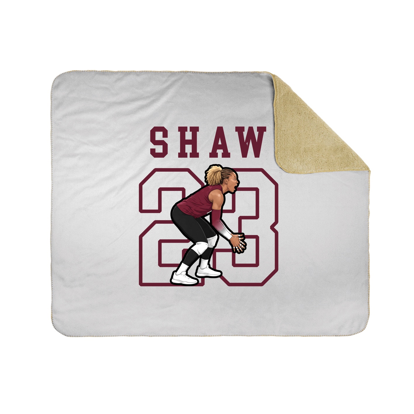 Throw Blanket — Shirsey in White