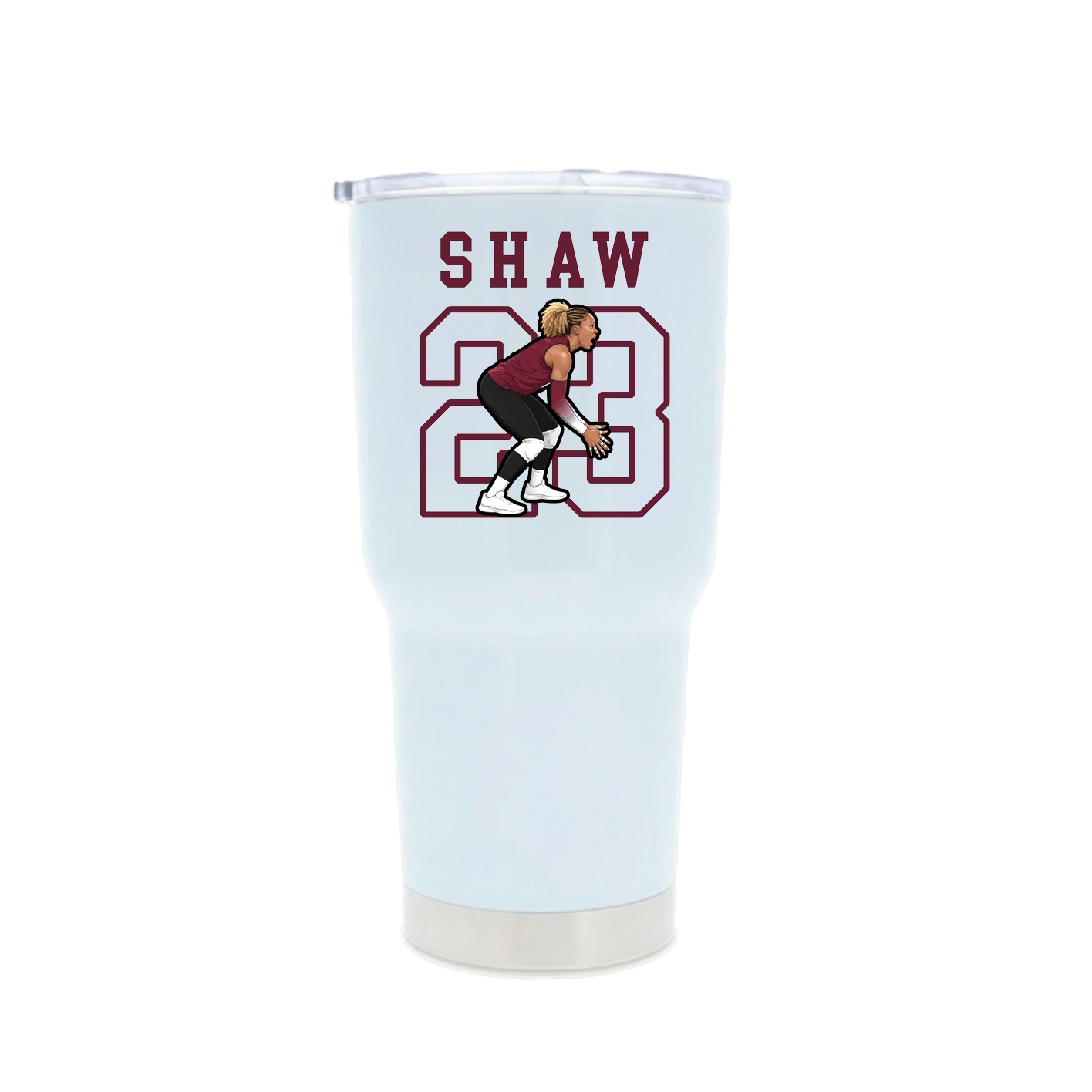 30oz Stainless Steel Tumbler — Shirsey in White