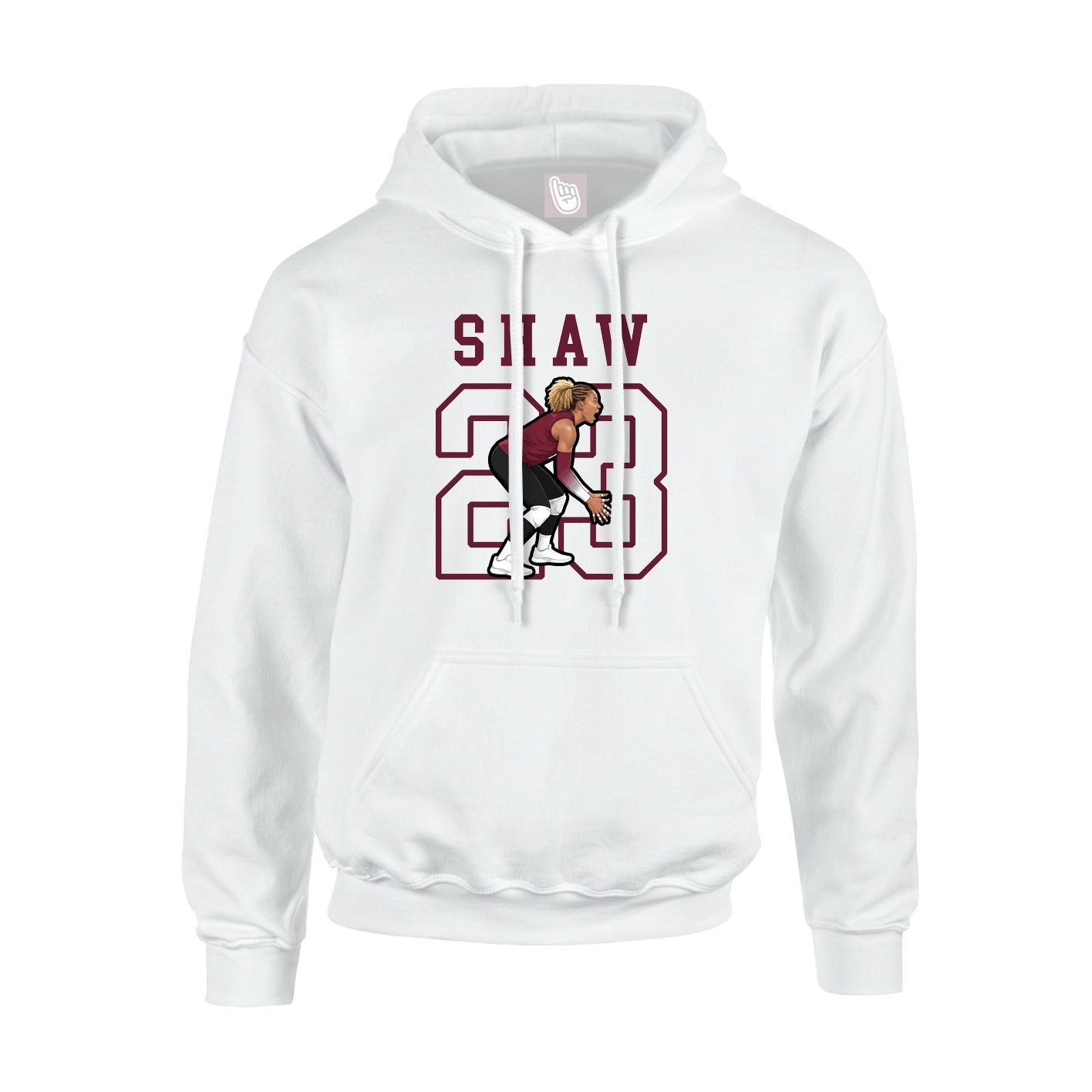 Hoodie — Shirsey in White