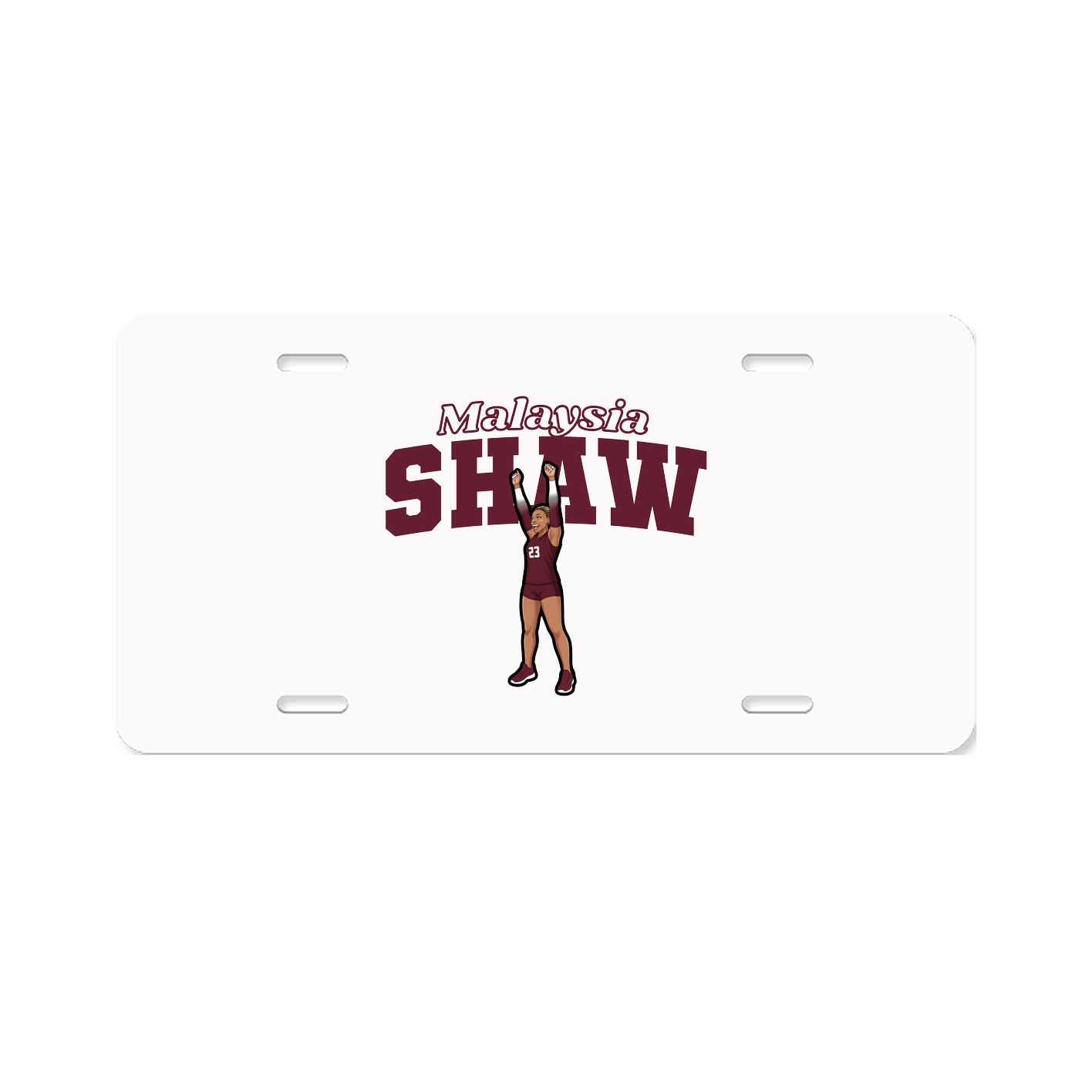 License Plate — Name Arch in Classic