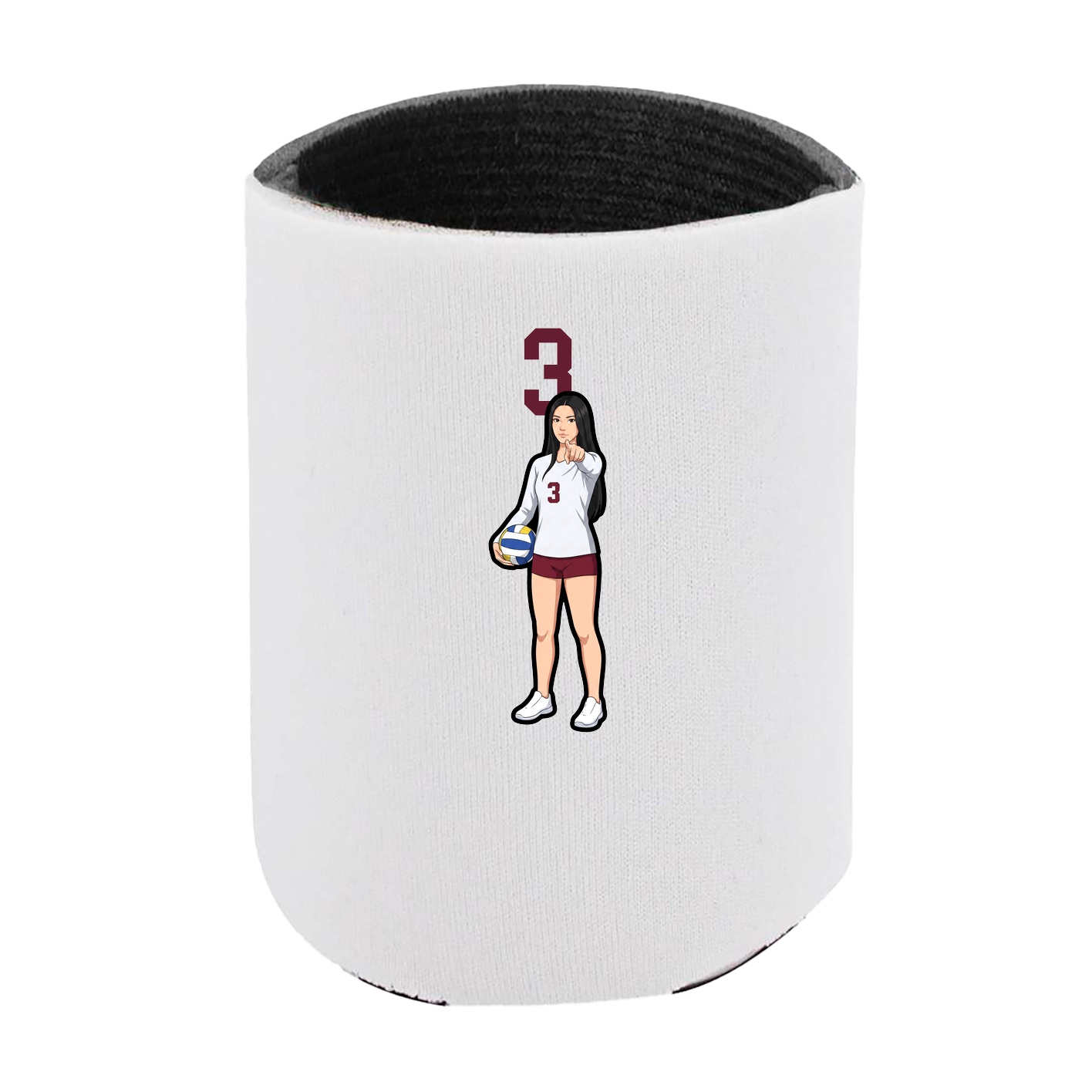 Can Holder — Number Top in White