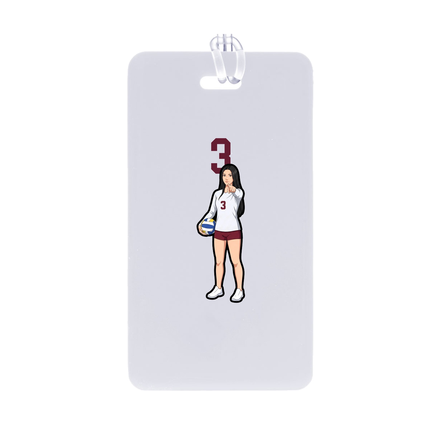 Bag Tag — Number Top in Classic