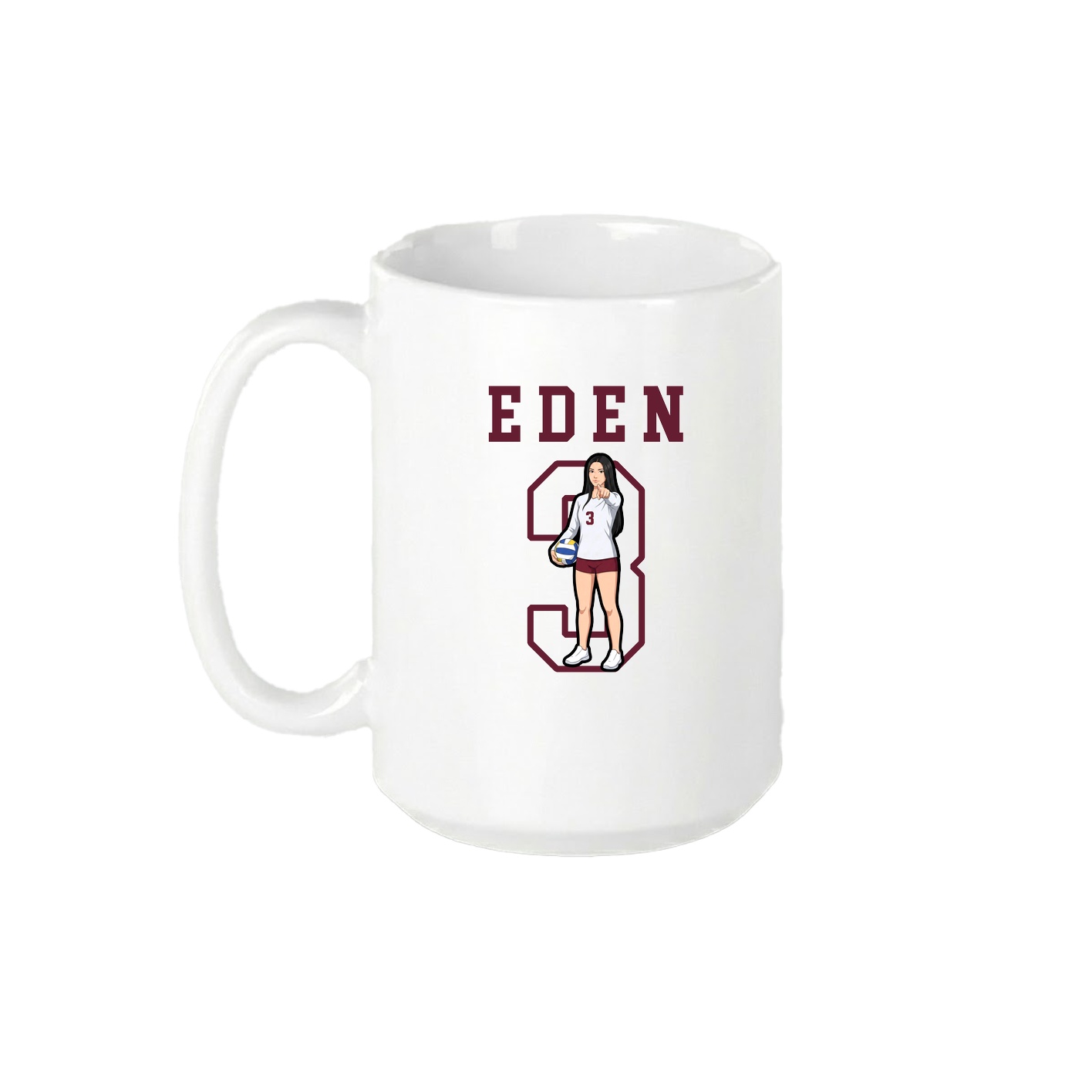 15oz Coffee Mug — Shirsey in White
