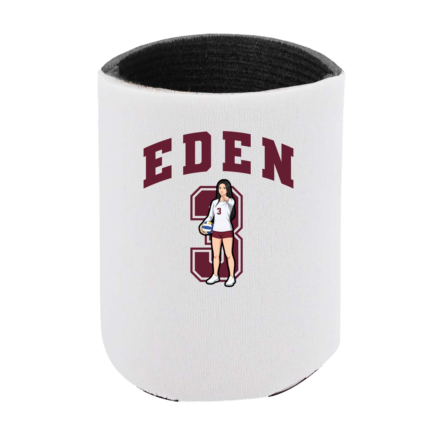 Can Holder — Number in White