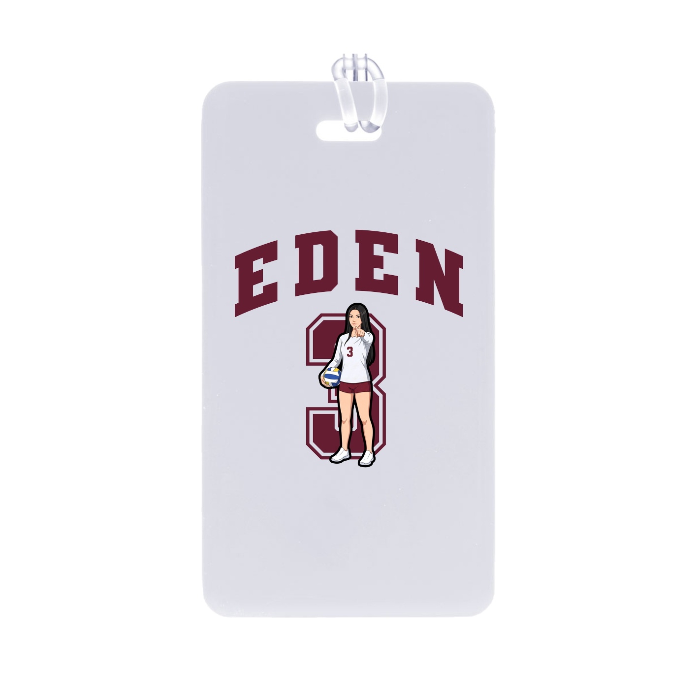 Bag Tag — Number in Classic