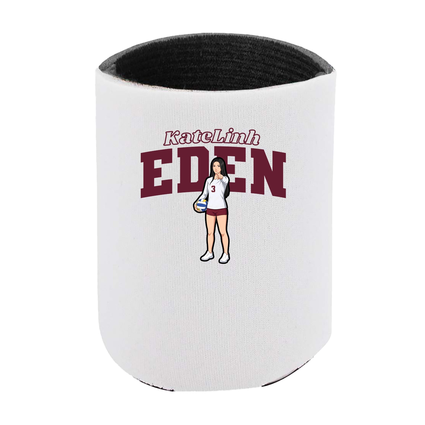 Can Holder — Name Arch in White