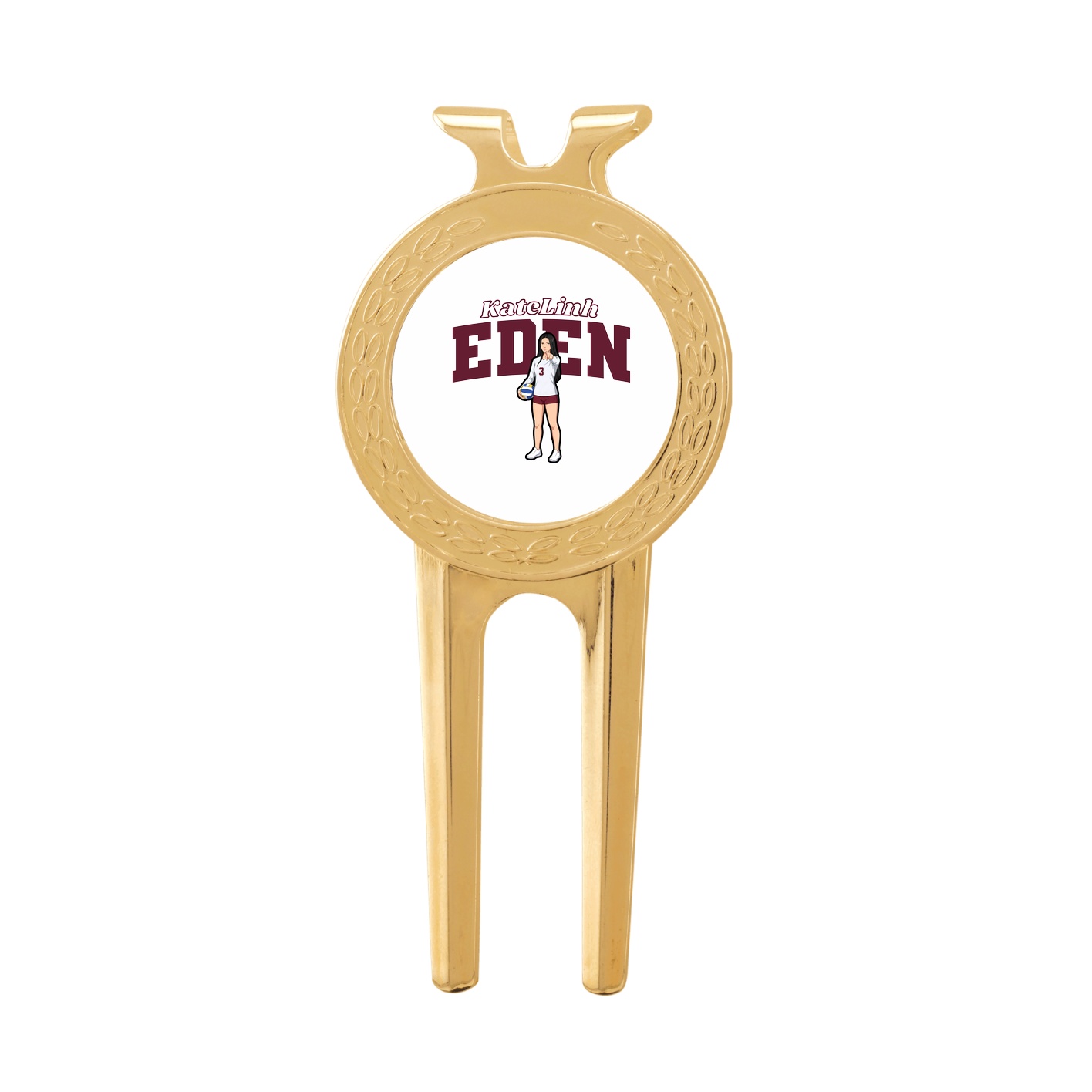Divot Tool with Ball Marker — Name Arch in Classic