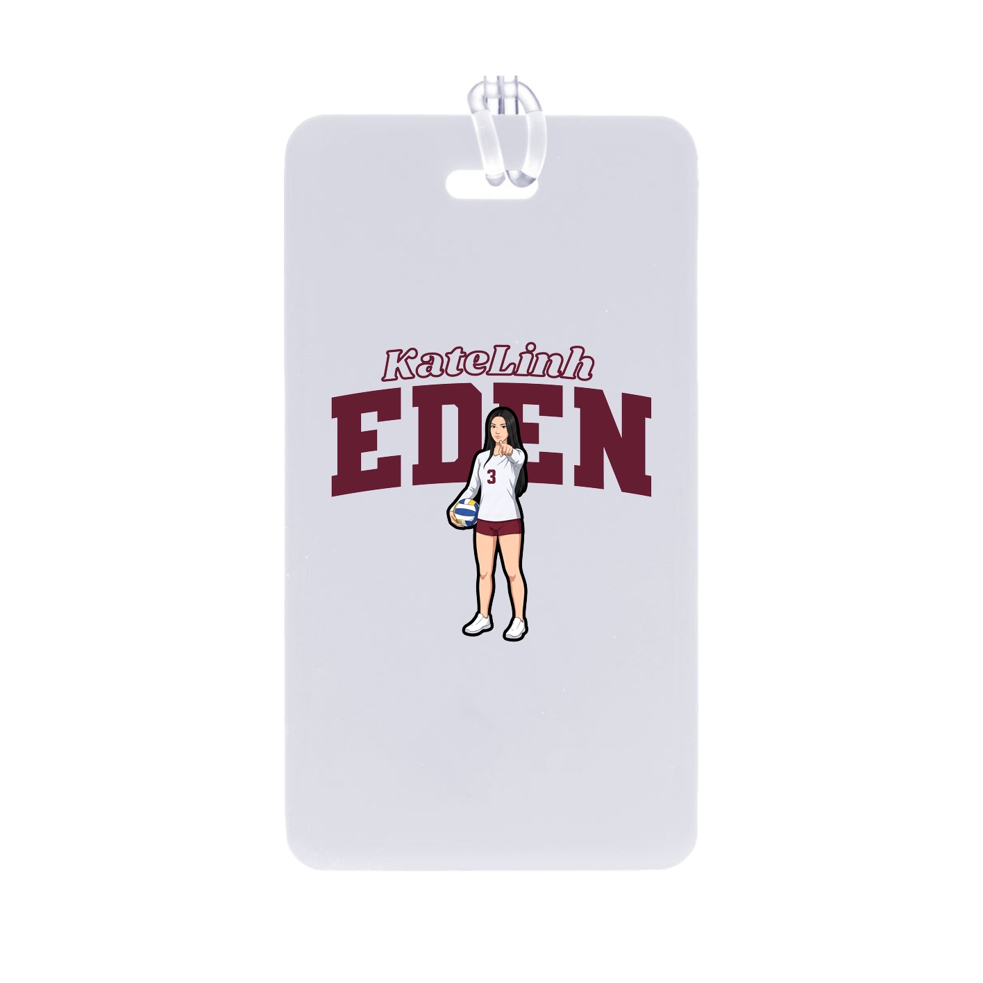 Bag Tag — Name Arch in Classic